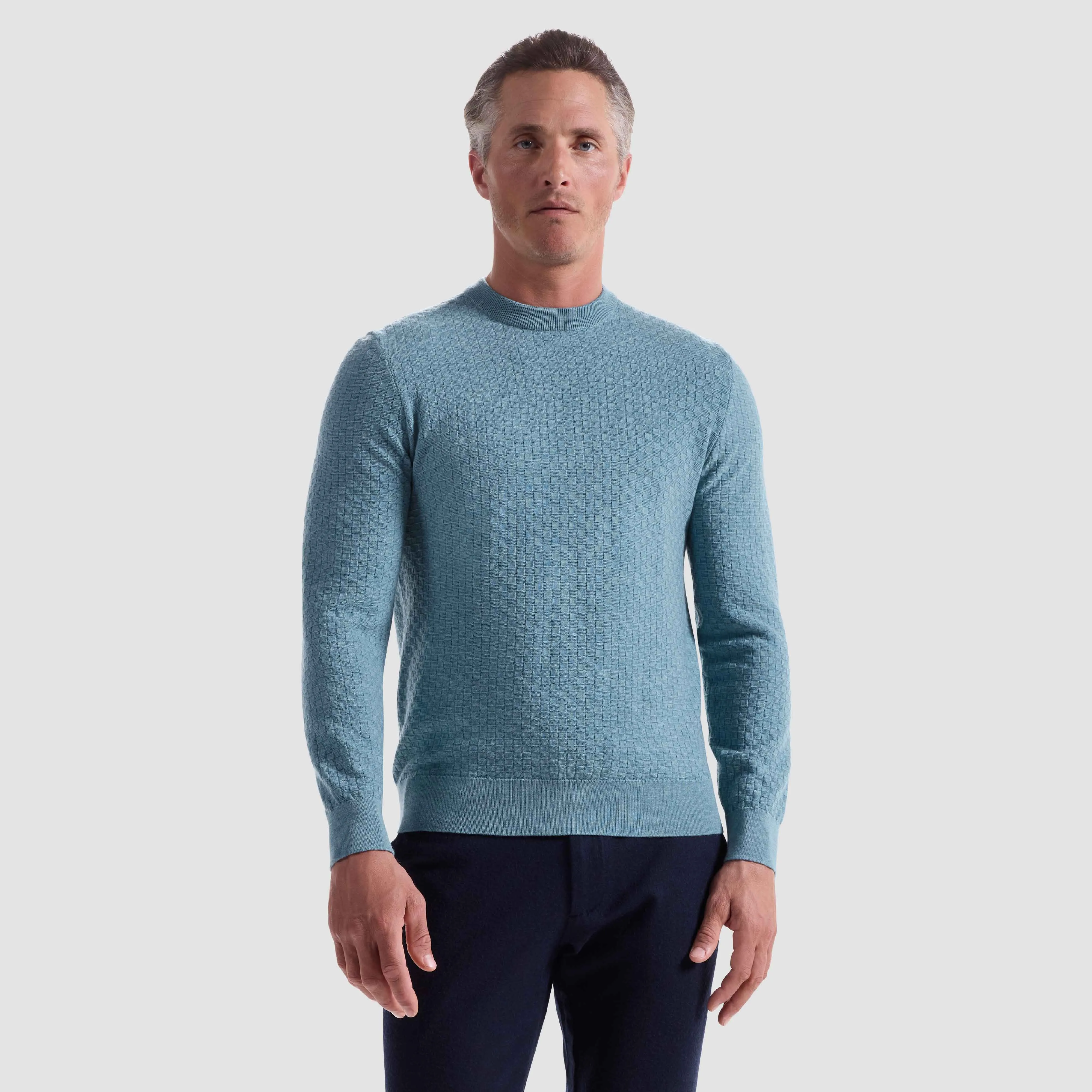 Basketweave Crewneck Sweater sold by Bugatchi product image thumbnail 2