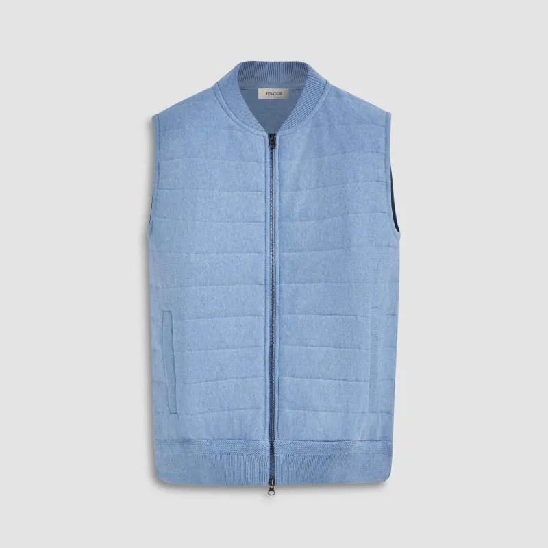 Melange Quilted Sweater Vest sold by Bugatchi