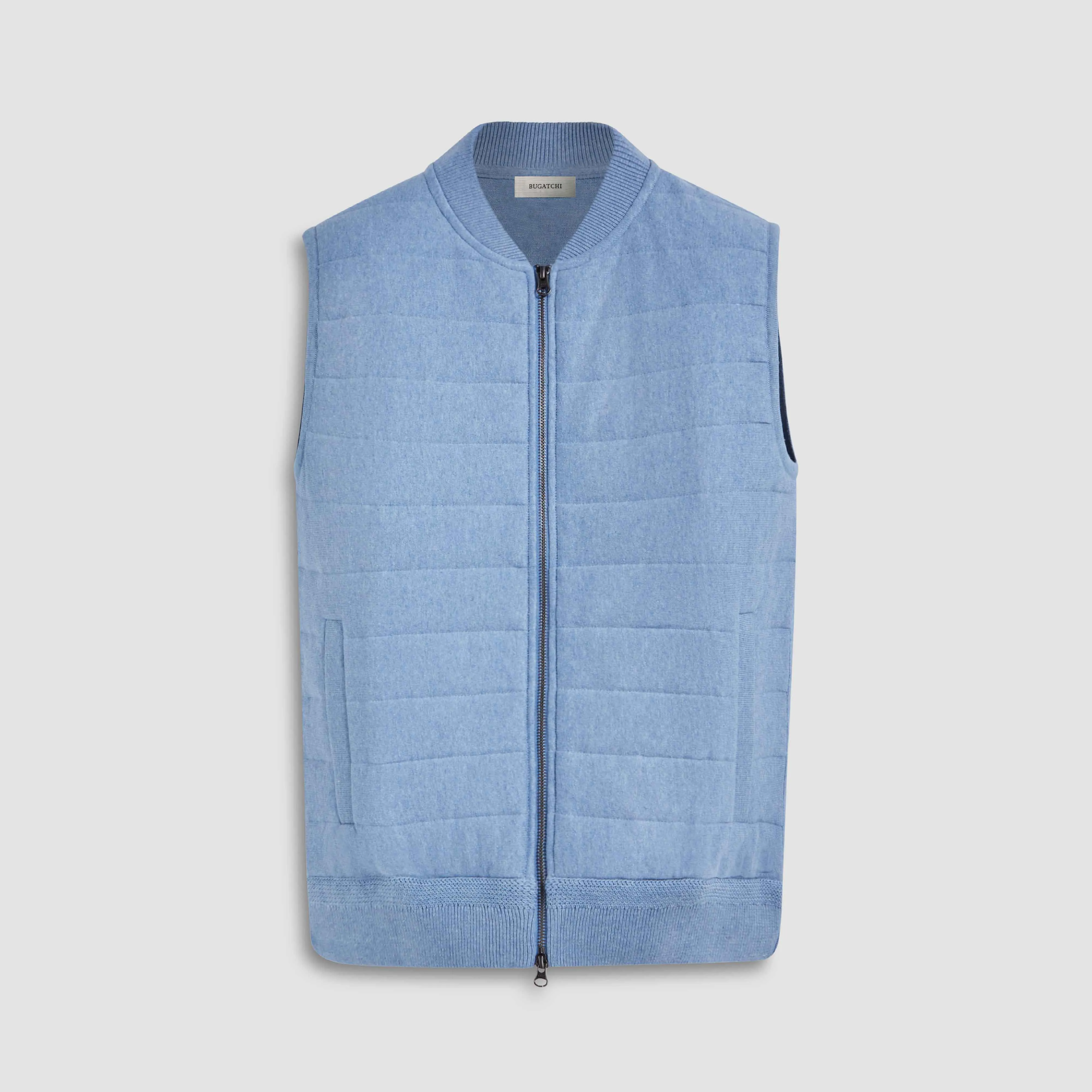 Melange Quilted Sweater Vest sold by Bugatchi