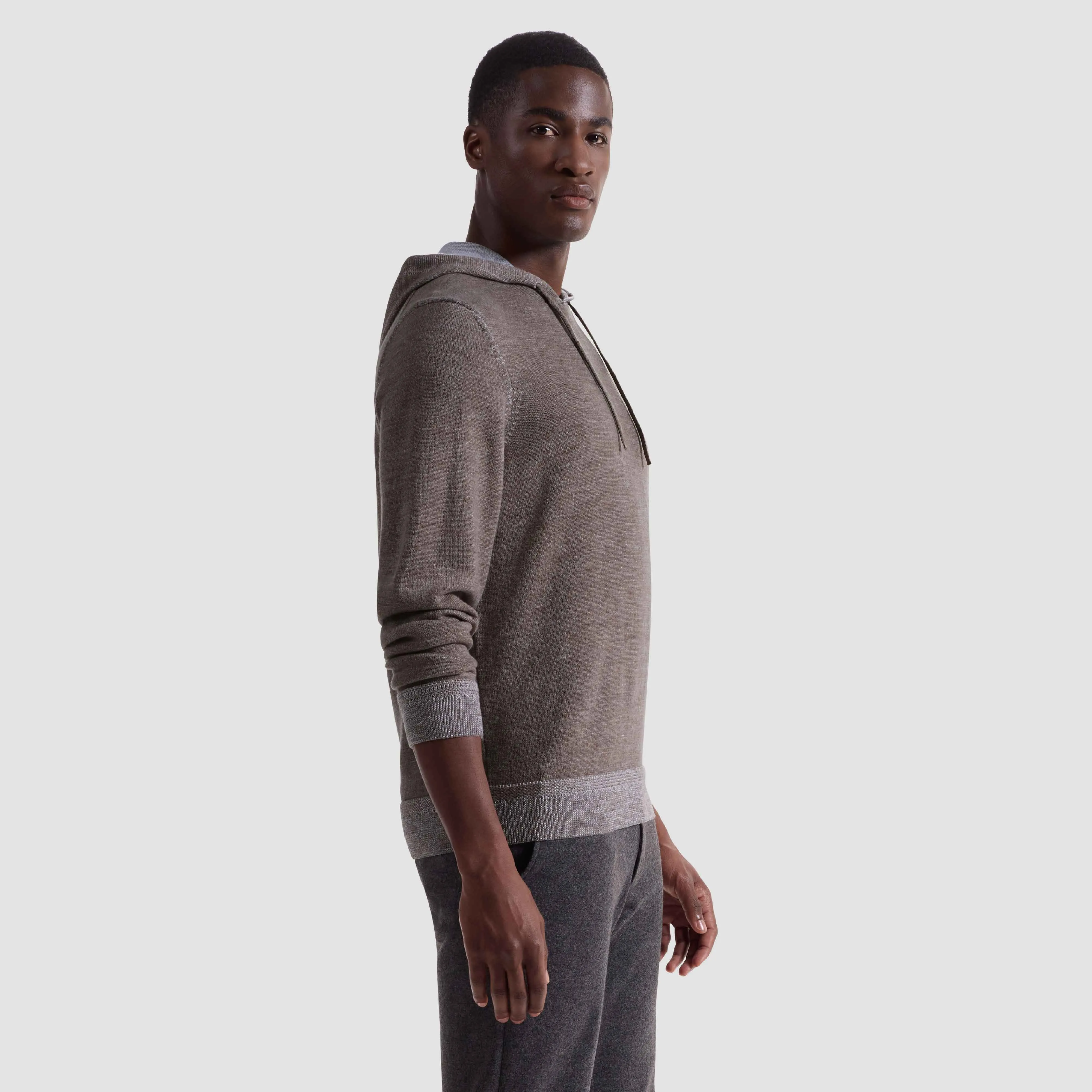 Melange Hoodie Sweater sold by Bugatchi product image thumbnail 3