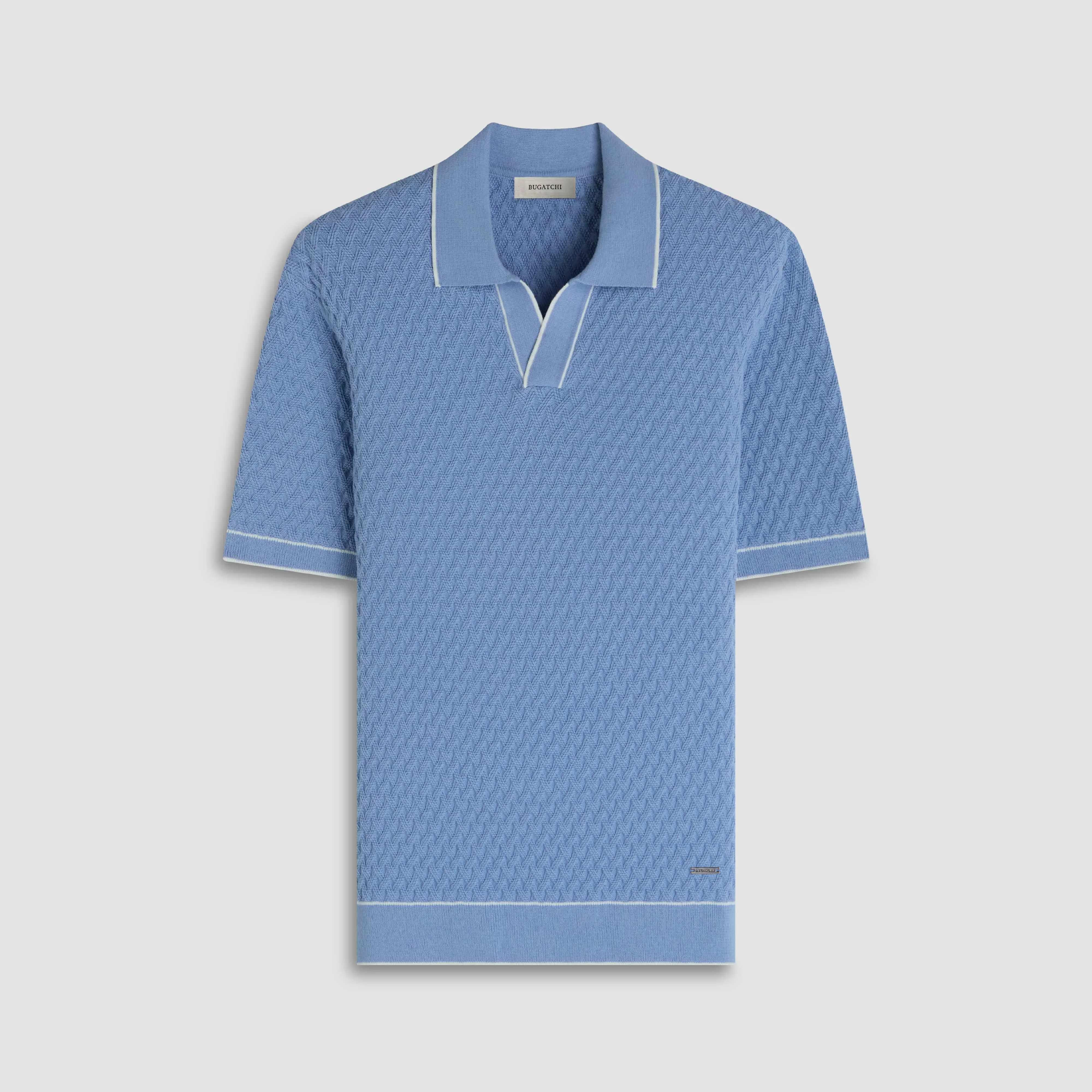 Diamond Cable Polo Sweater sold by Bugatchi