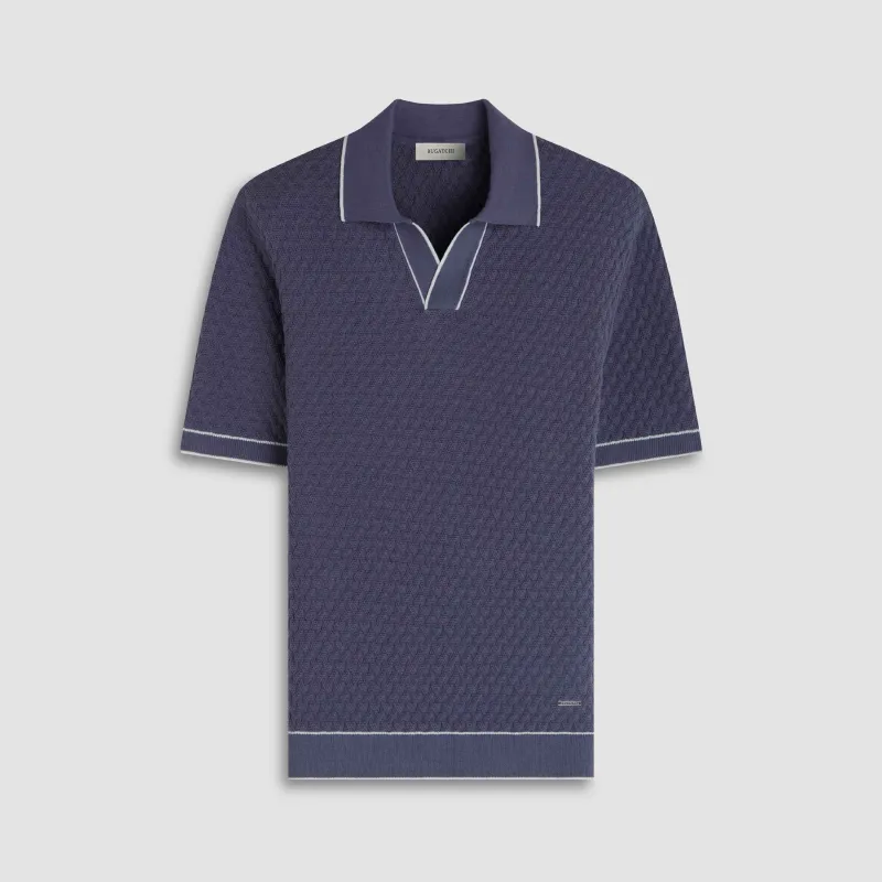 Diamond Cable Polo Sweater sold by Bugatchi
