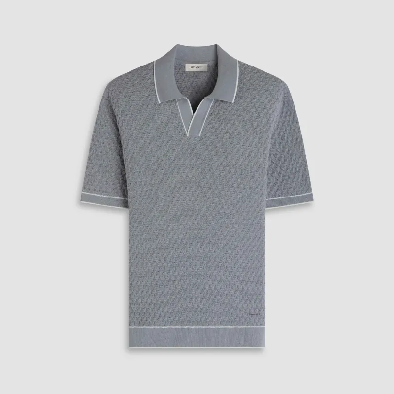 Diamond Cable Polo Sweater sold by Bugatchi