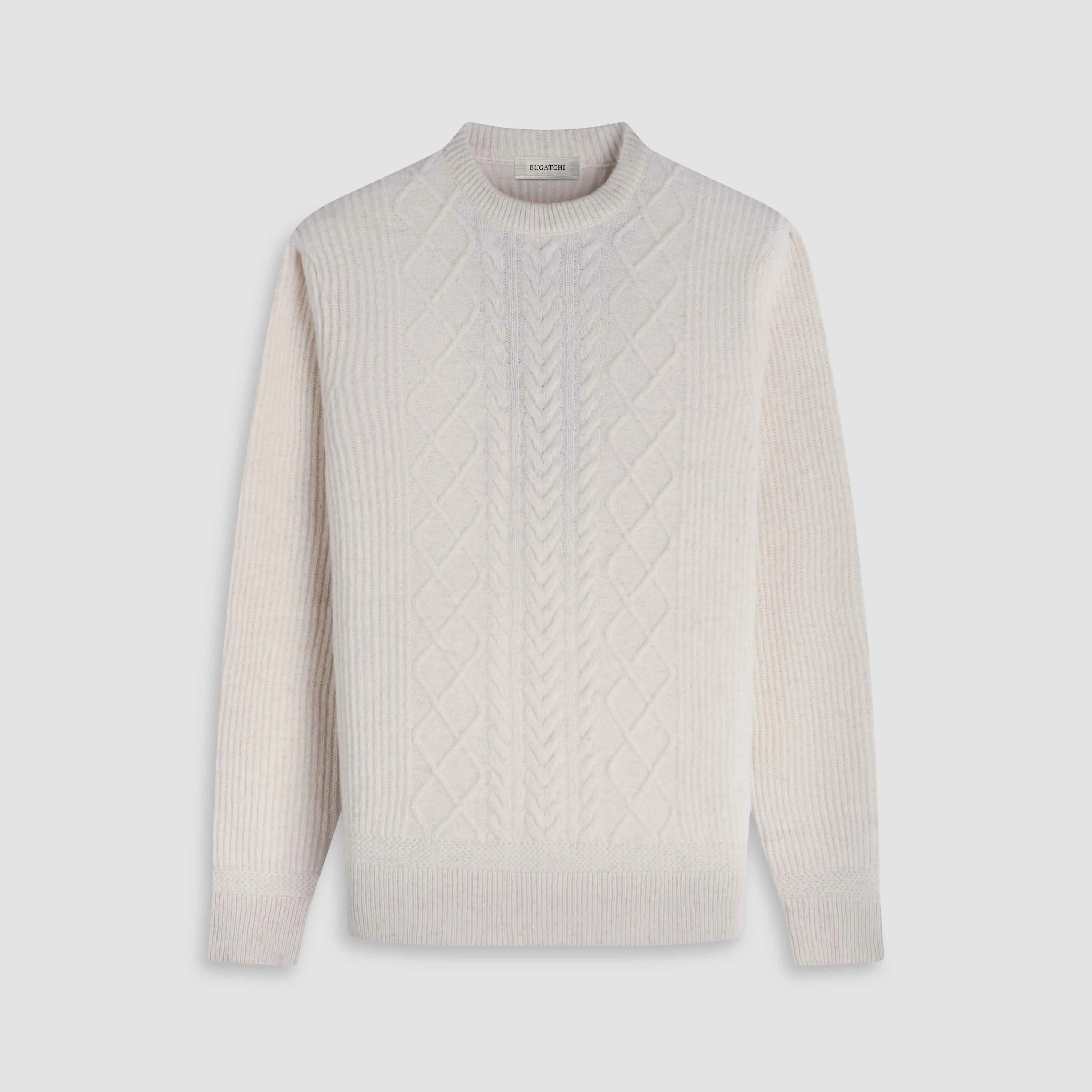 Cable Diamond Stitch Crewneck Sweater sold by Bugatchi