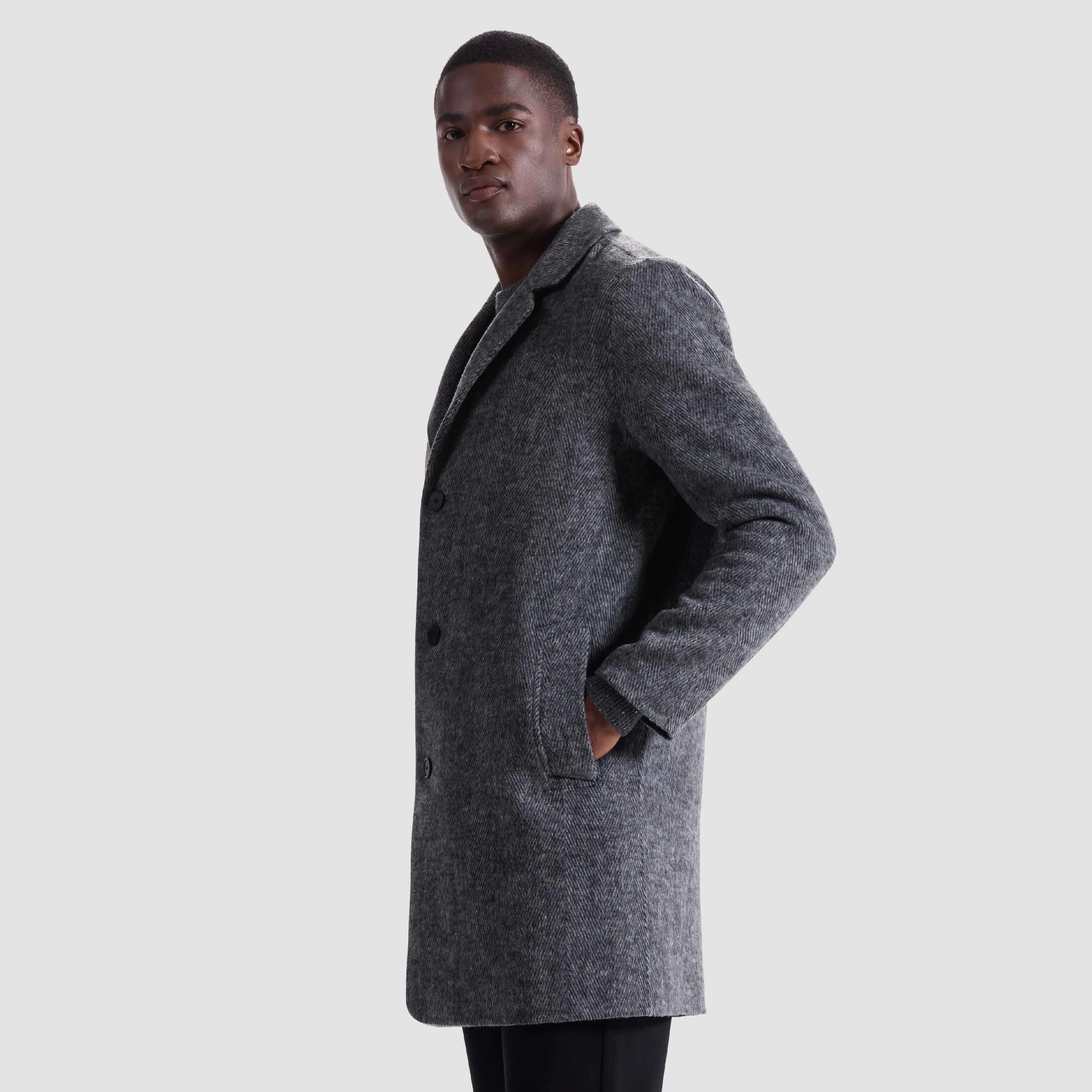 Herringbone Coat sold by Bugatchi product image thumbnail 4