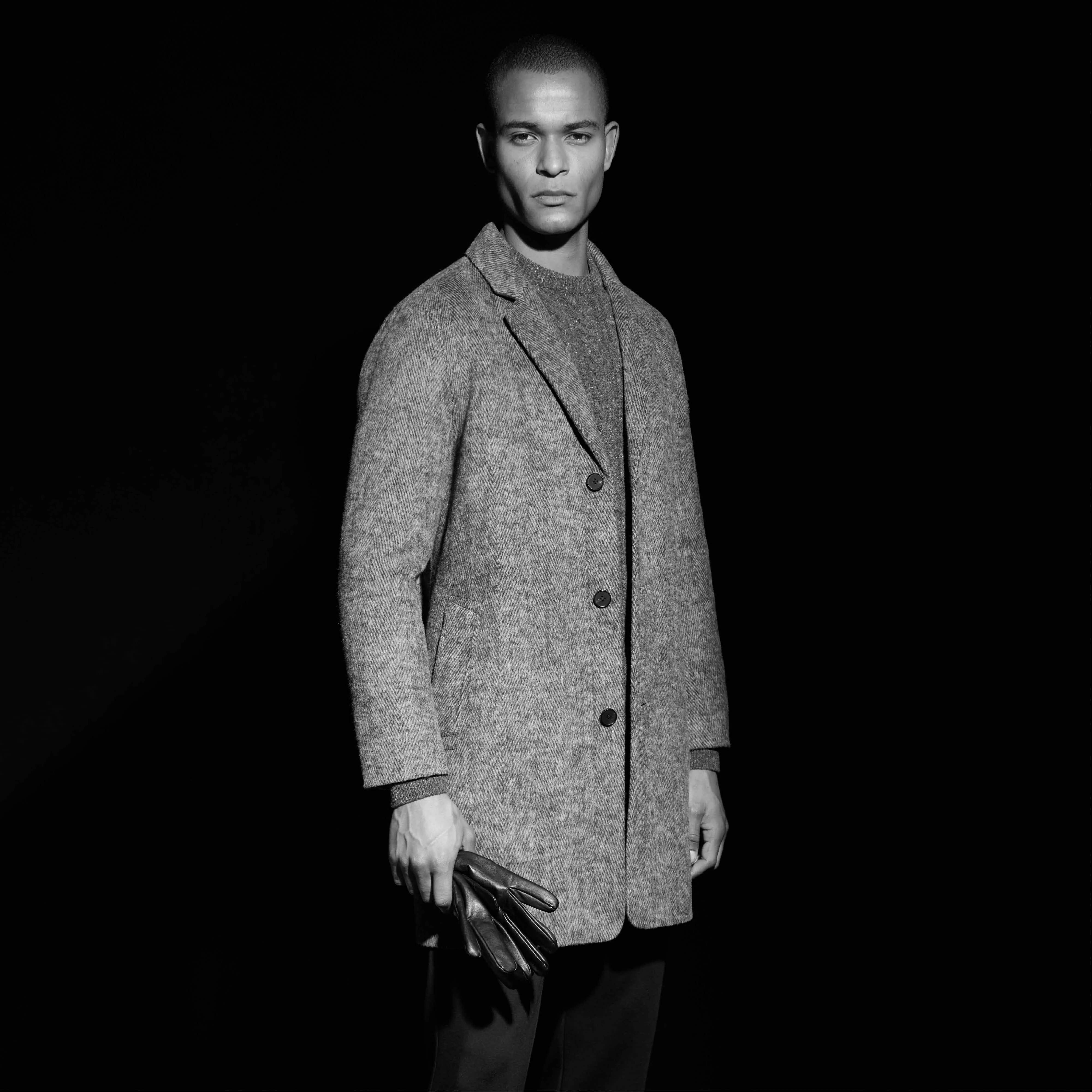 Herringbone Coat sold by Bugatchi