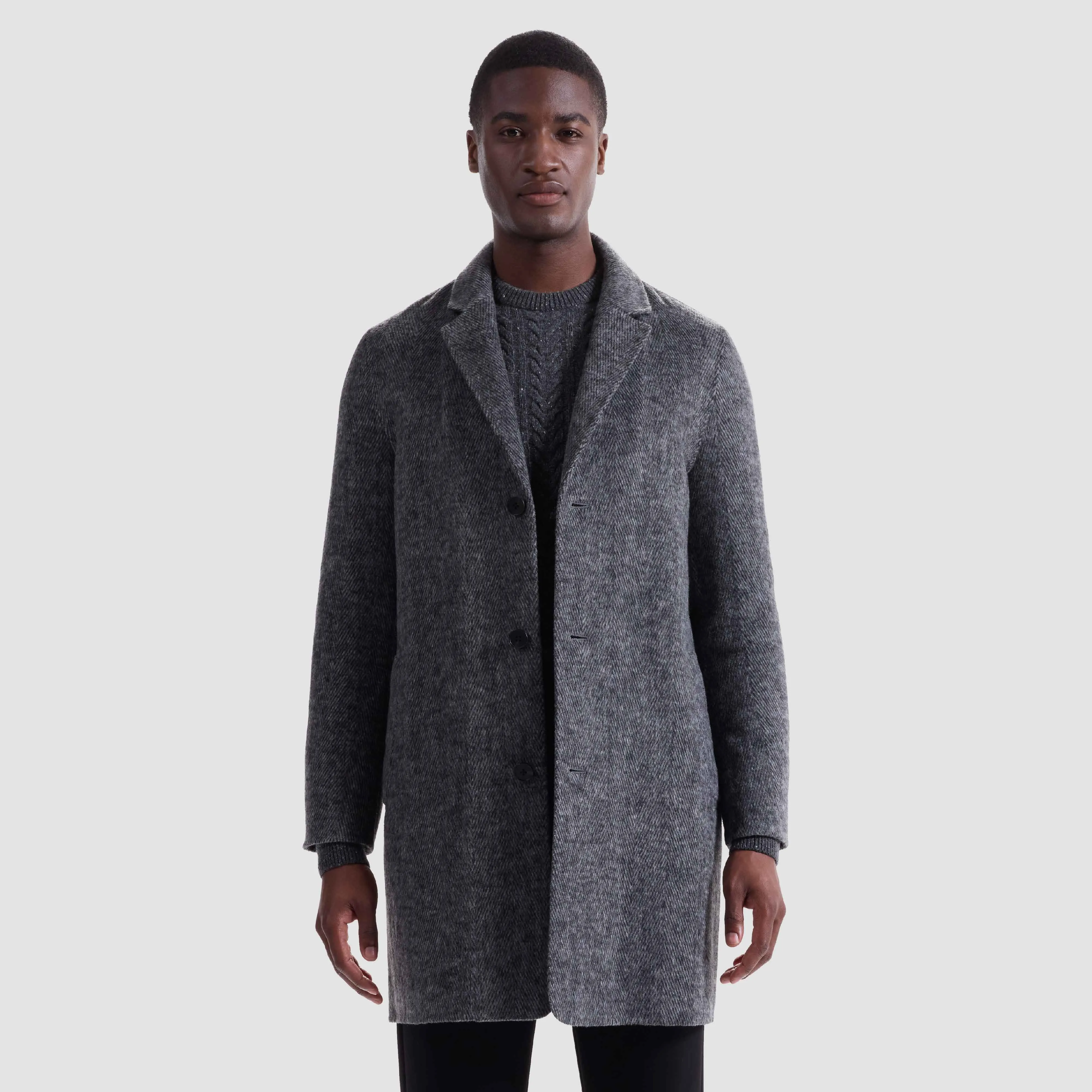 Herringbone Coat sold by Bugatchi product image thumbnail 3