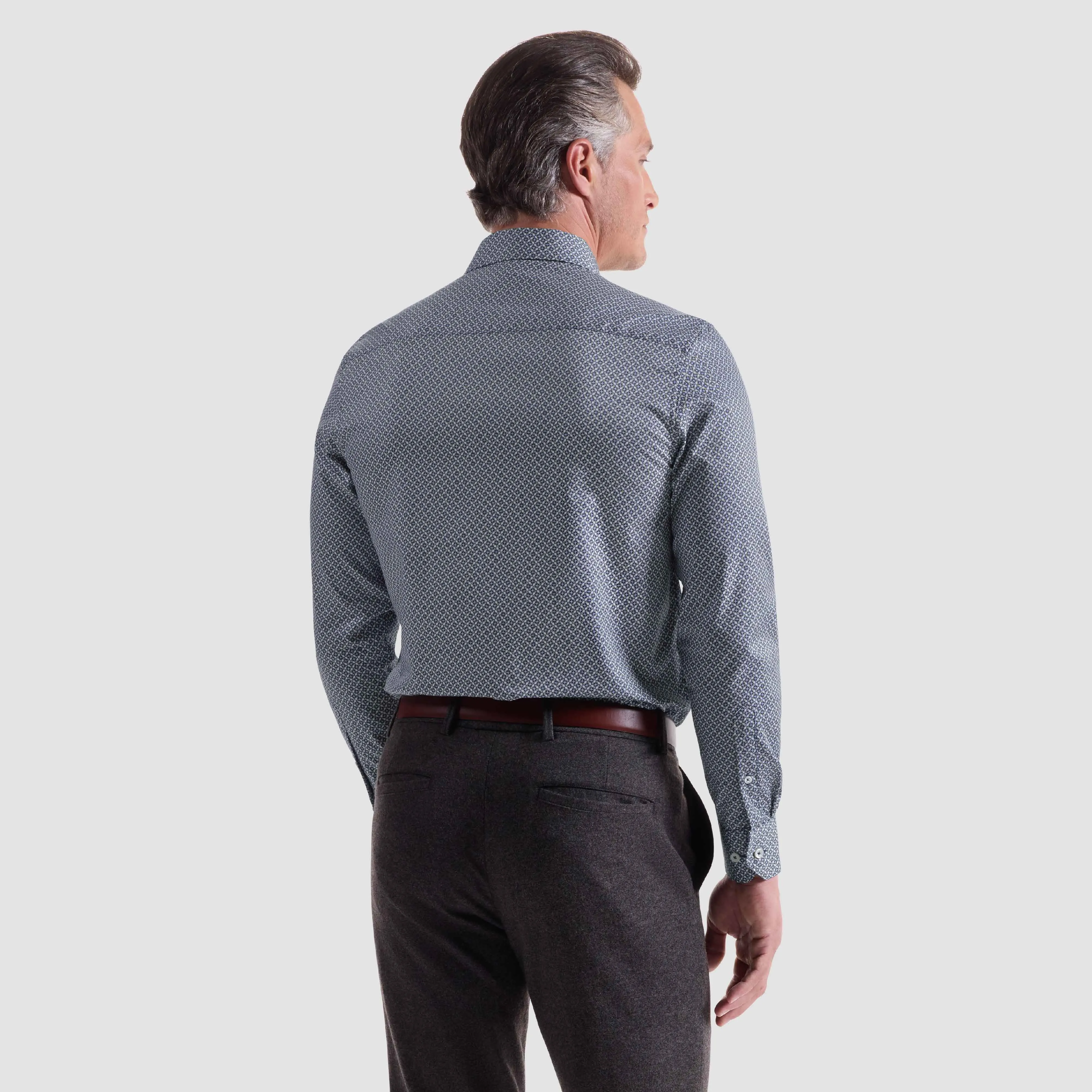 Axel Geometric Shirt sold by Bugatchi product image thumbnail 4