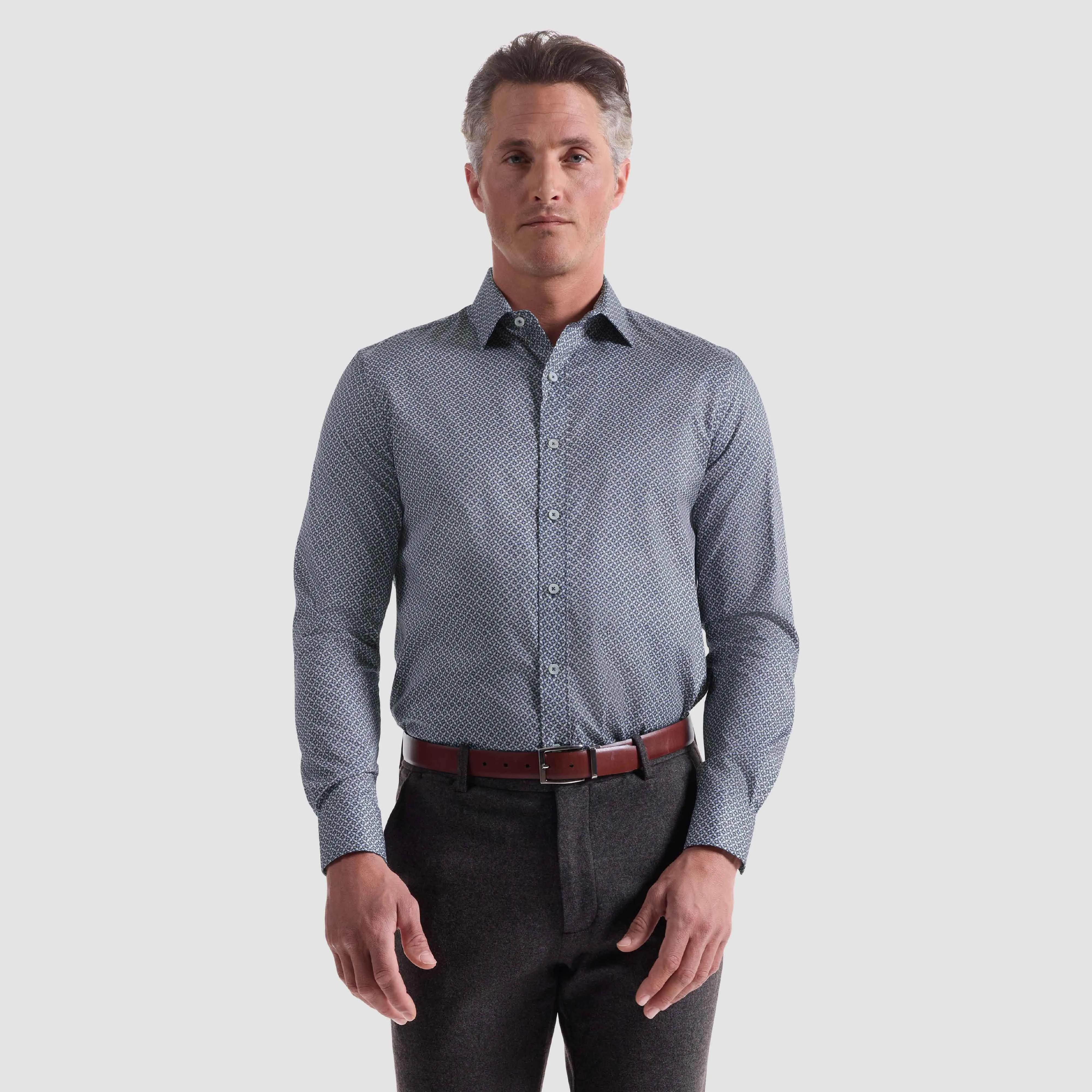 Axel Geometric Shirt sold by Bugatchi product image thumbnail 2