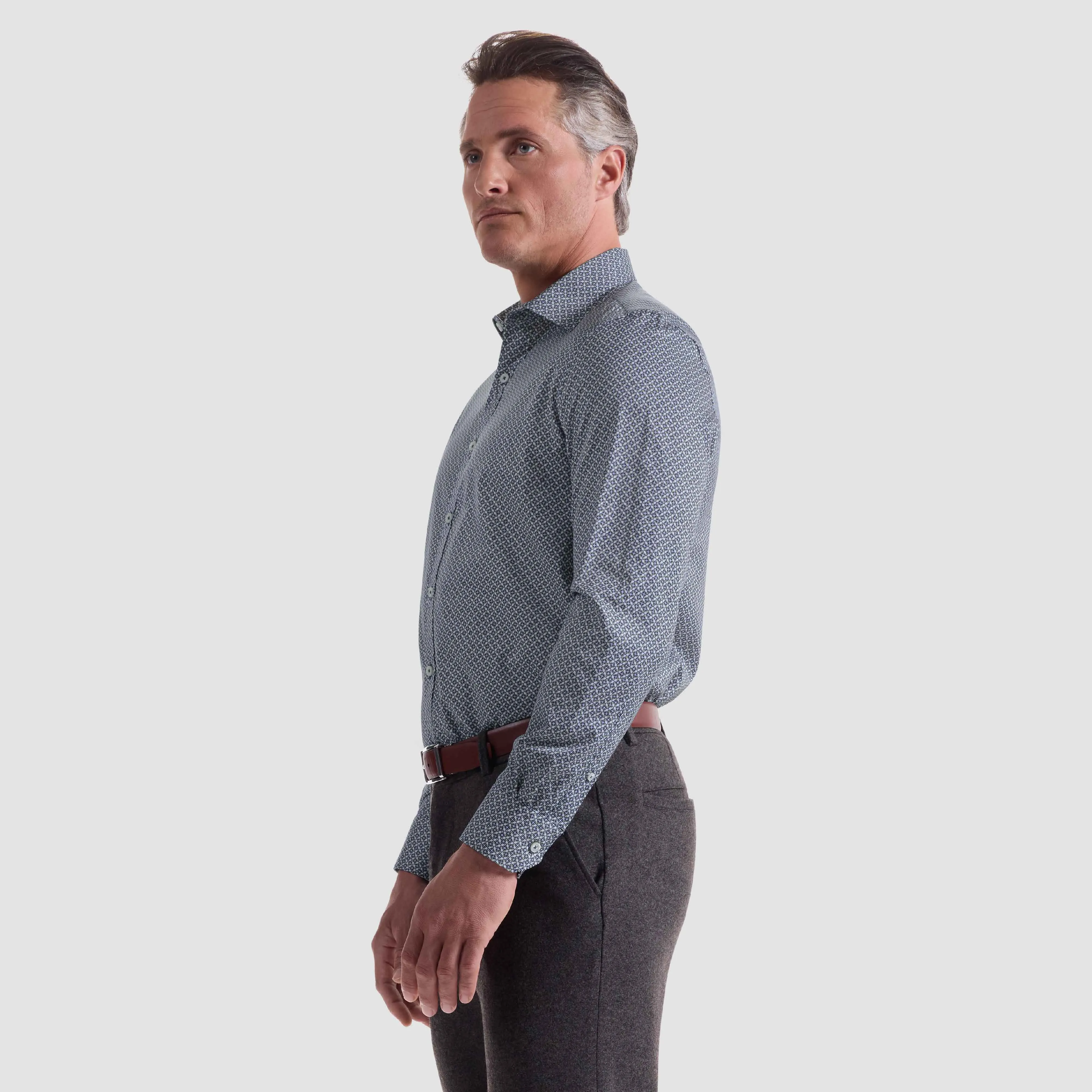 Axel Geometric Shirt sold by Bugatchi product image thumbnail 3