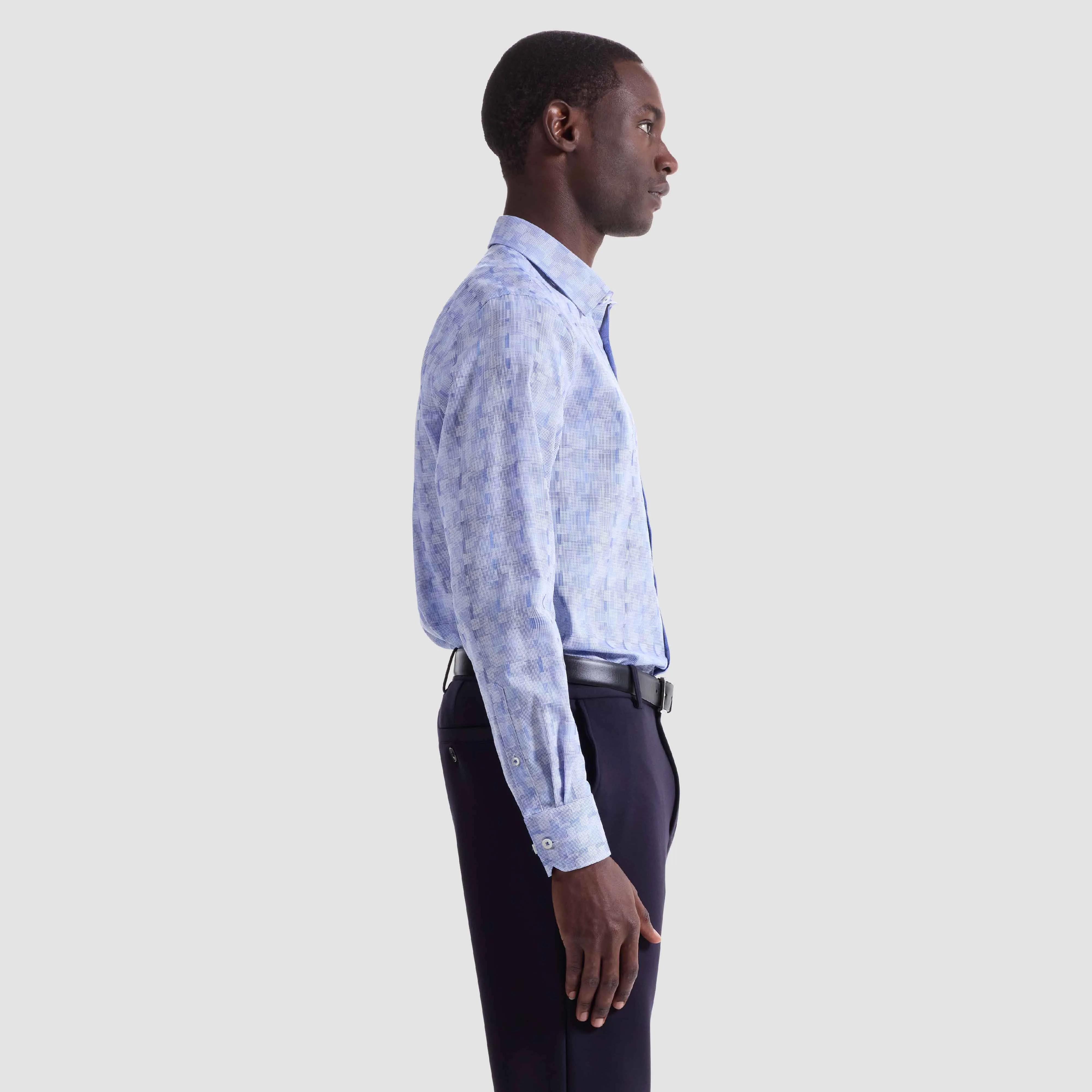 Julian Pin Check Shirt sold by Bugatchi product image thumbnail 3