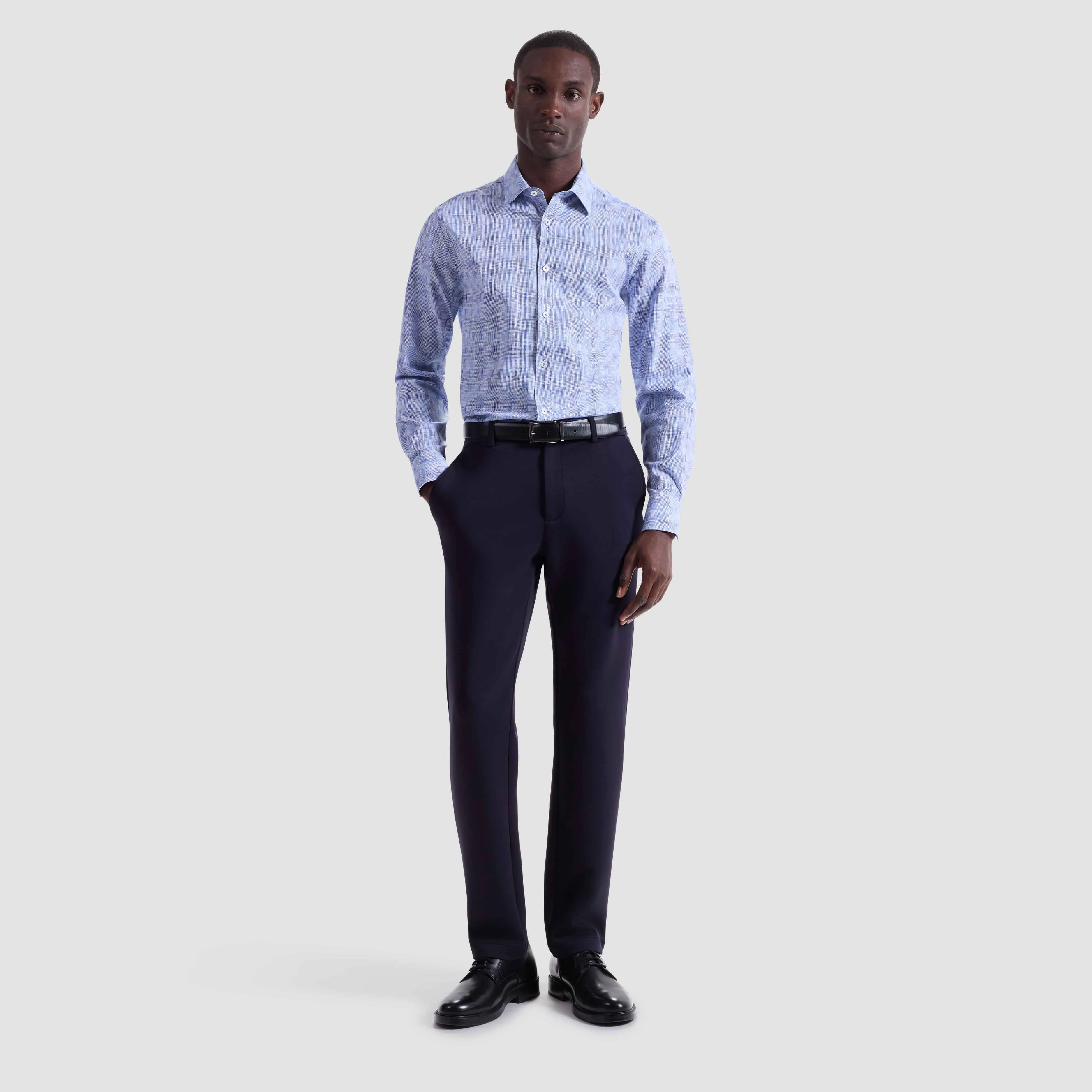 Julian Pin Check Shirt sold by Bugatchi product image thumbnail 5