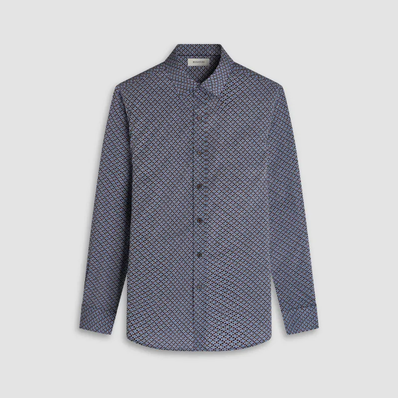 Julian Retro Geometric Shirt sold by Bugatchi