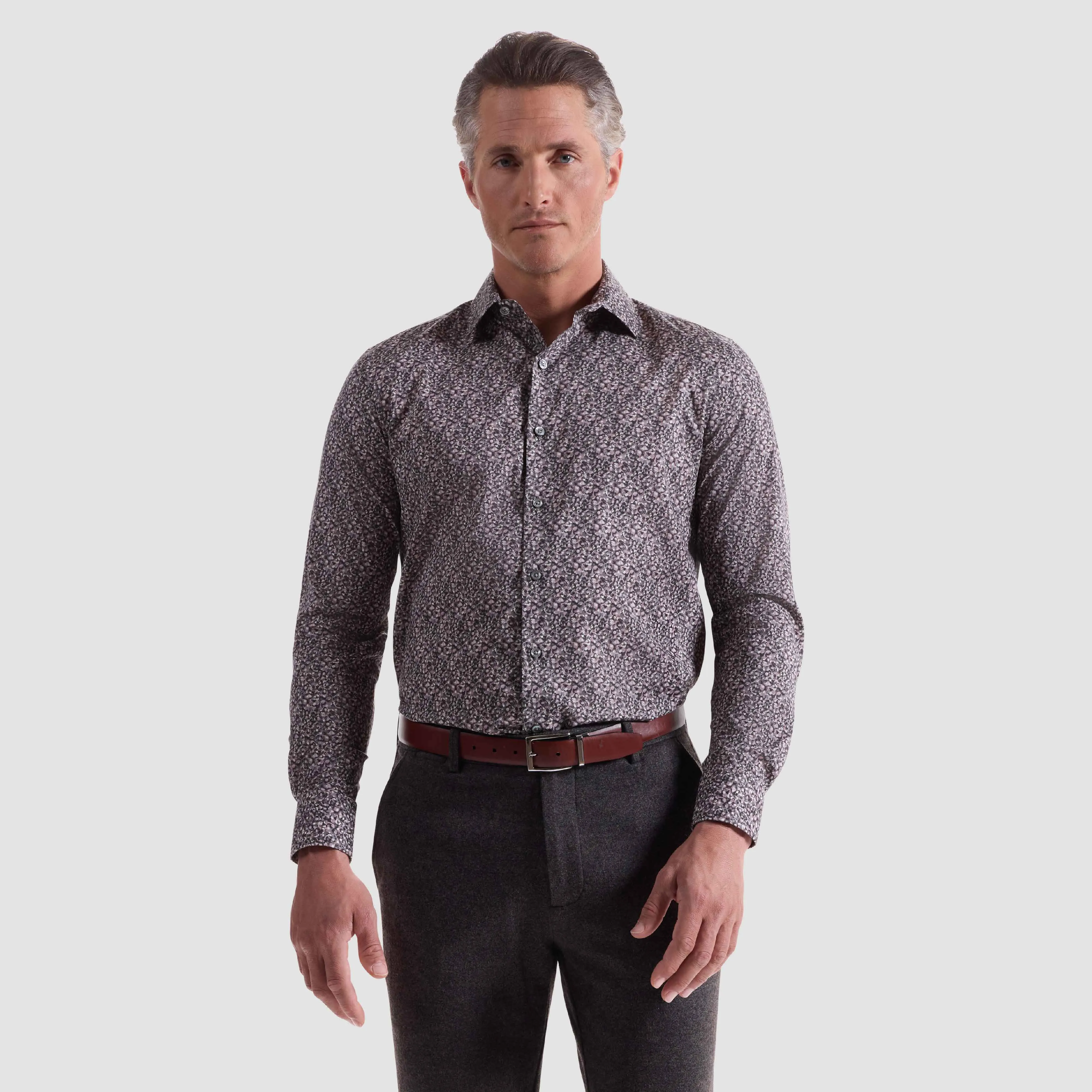 Julian Pebble Print Shirt sold by Bugatchi product image thumbnail 2