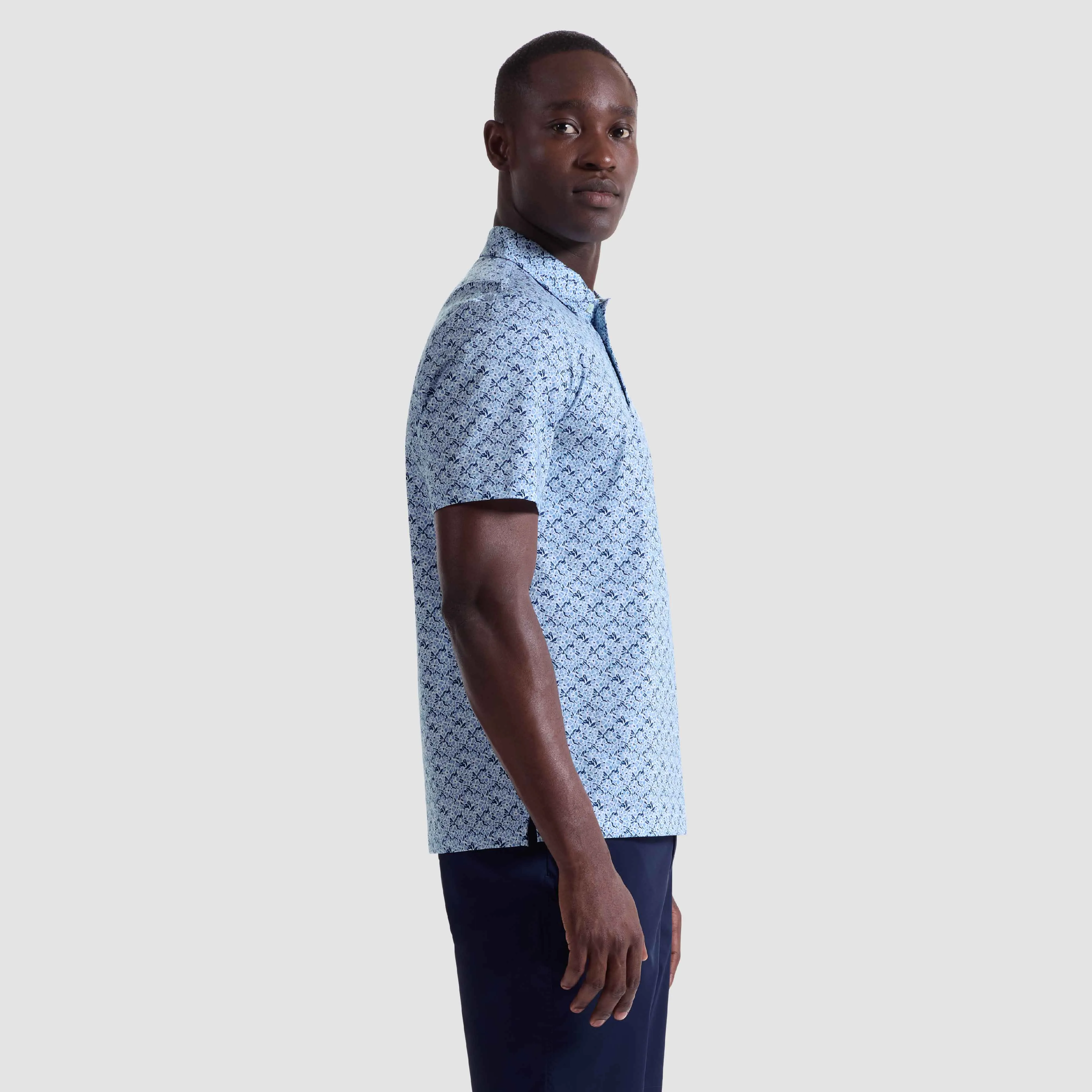 Victor Floral OoohCotton Polo Shirt sold by Bugatchi product image thumbnail 4