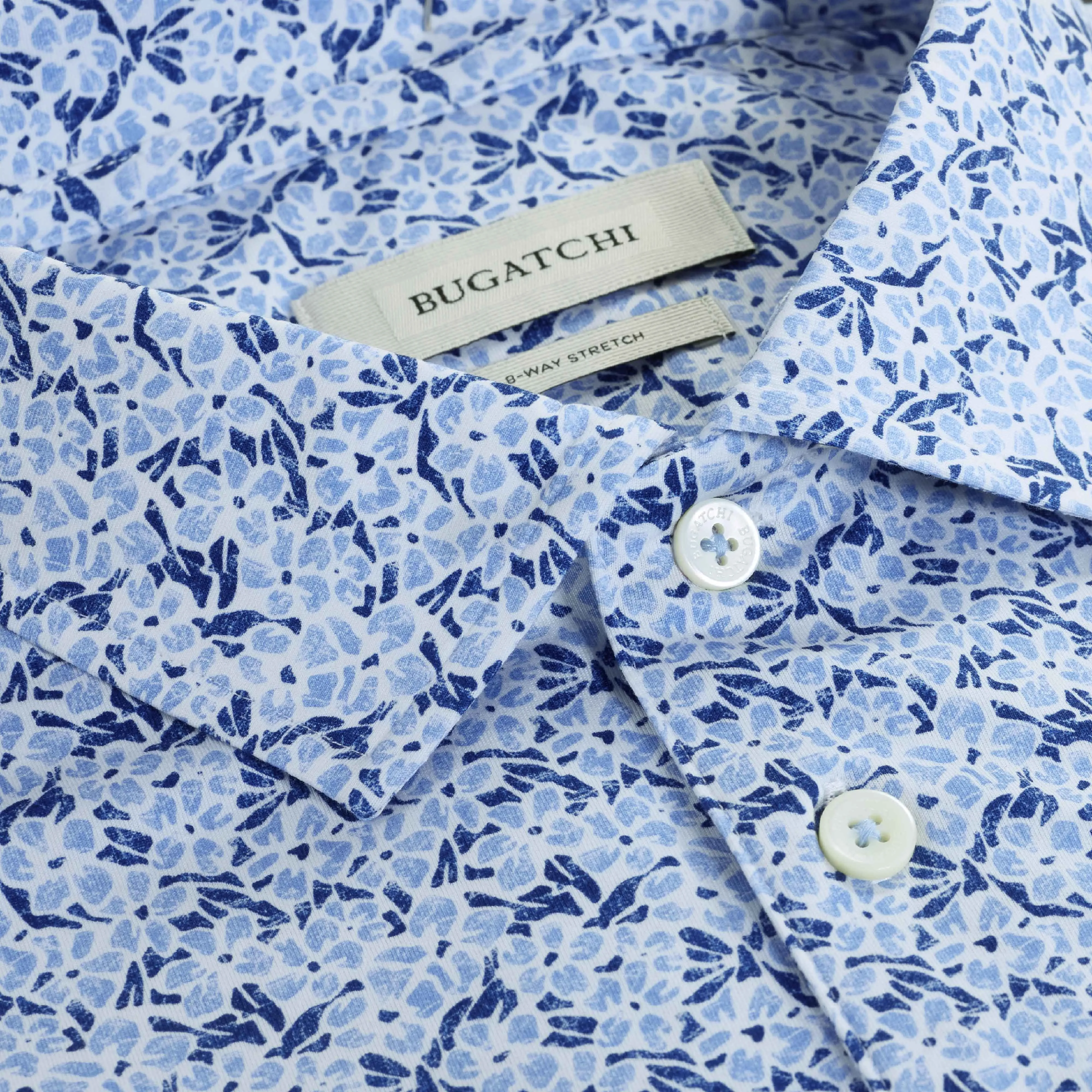 Victor Floral OoohCotton Polo Shirt sold by Bugatchi product image thumbnail 2