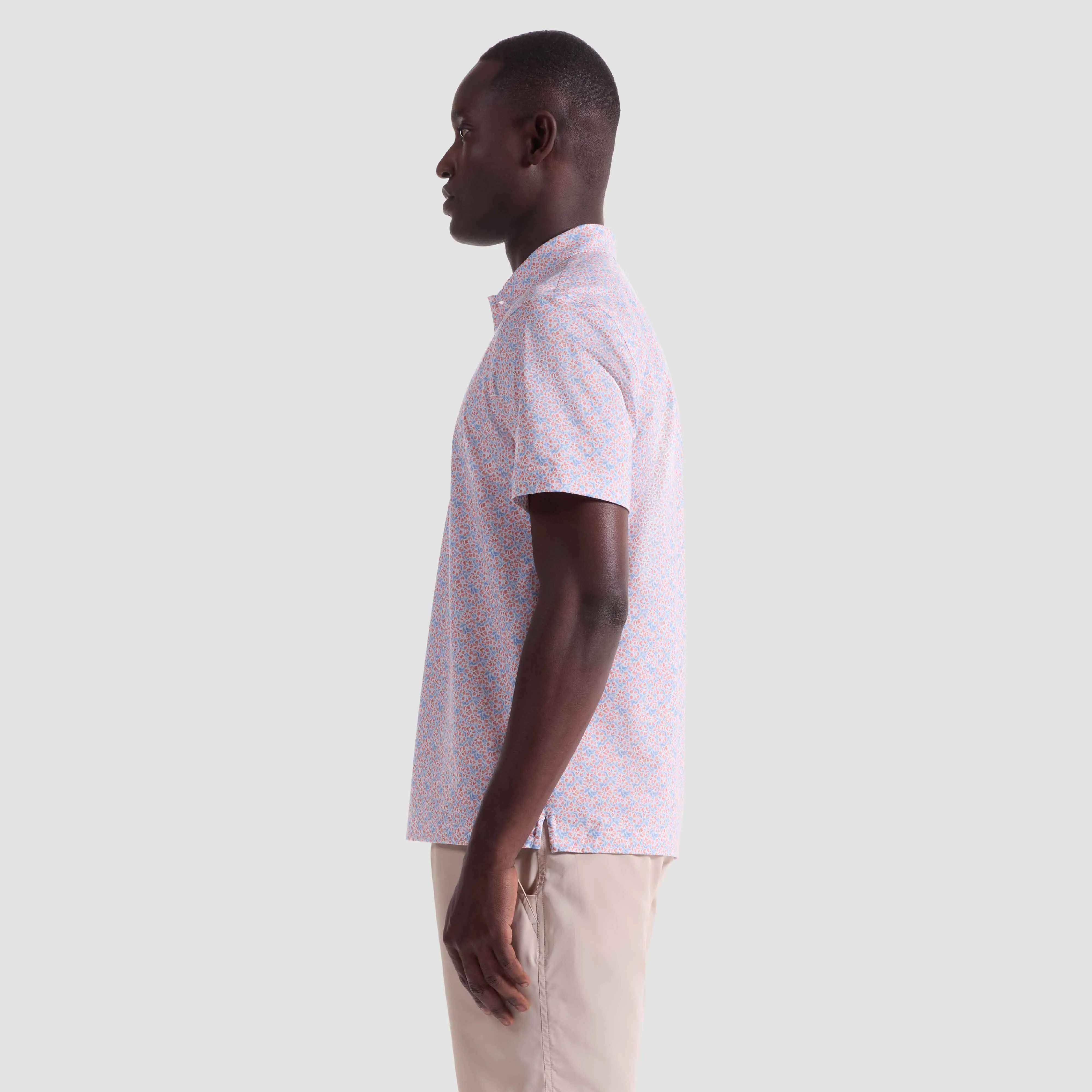 Victor Floral OoohCotton Polo Shirt sold by Bugatchi product image thumbnail 3