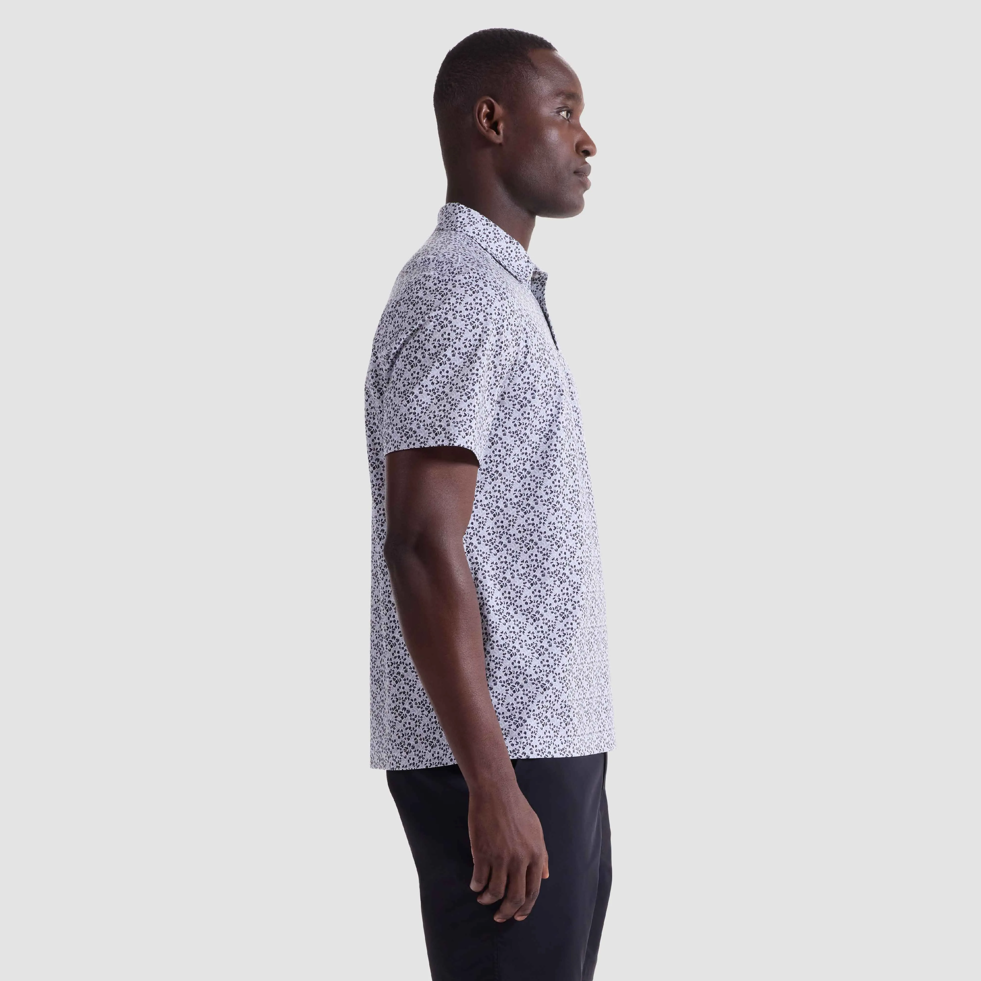 Victor Floral OoohCotton Polo Shirt sold by Bugatchi product image thumbnail 3