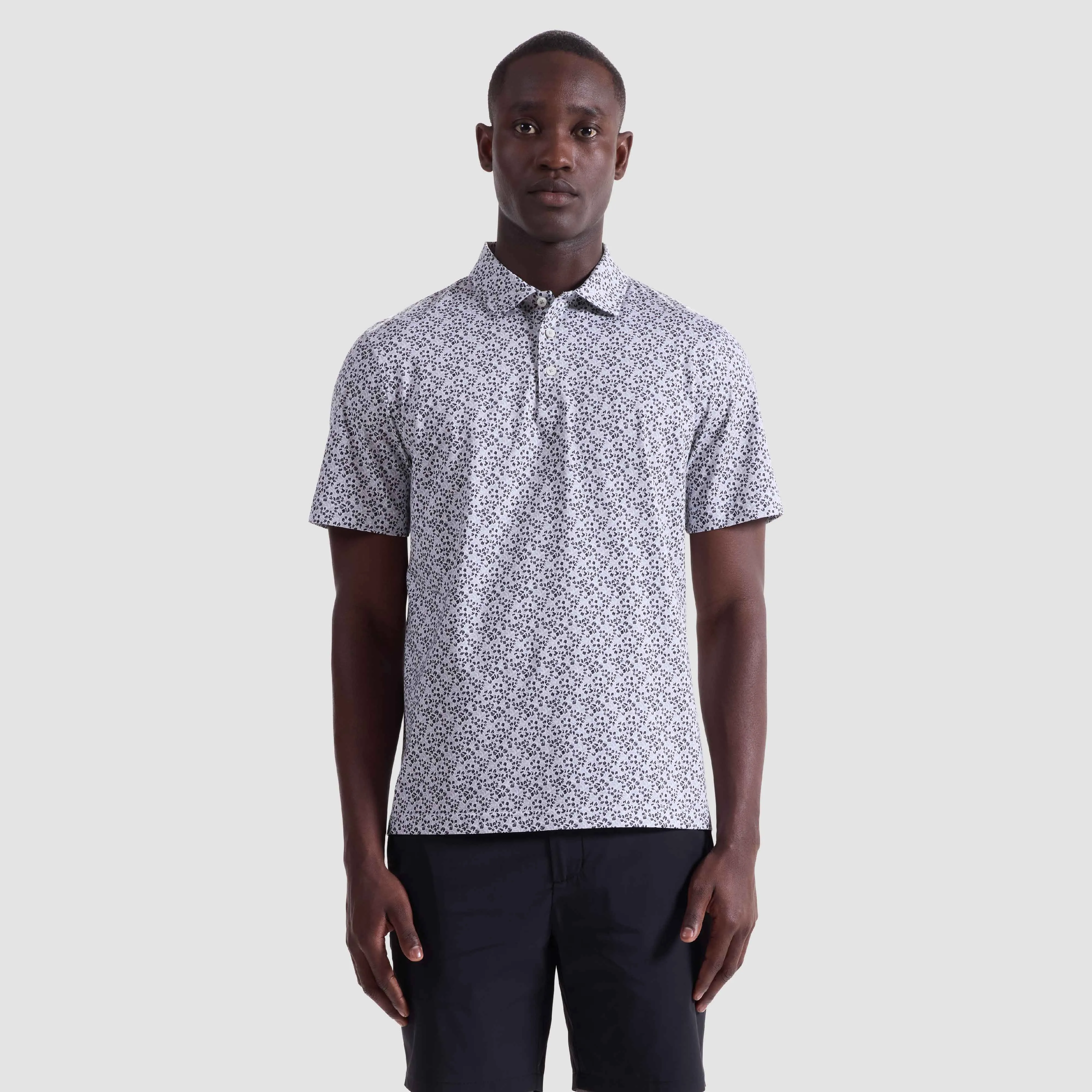Victor Floral OoohCotton Polo Shirt sold by Bugatchi product image thumbnail 2