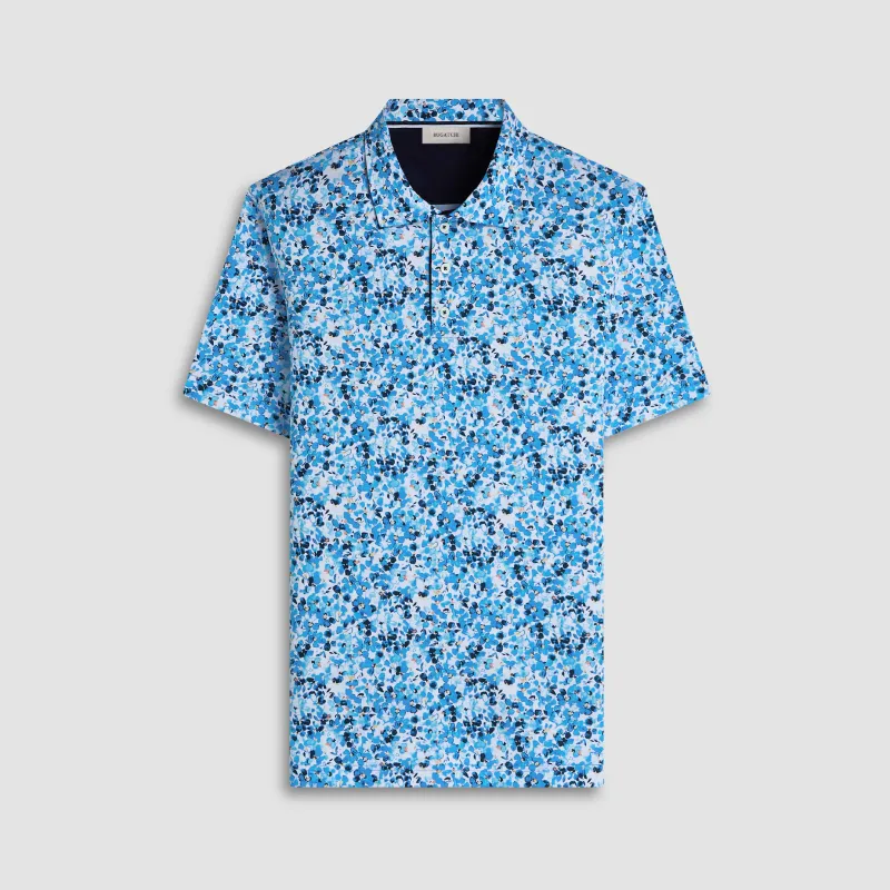 Hendrix Painted Floral Polo Shirt sold by Bugatchi