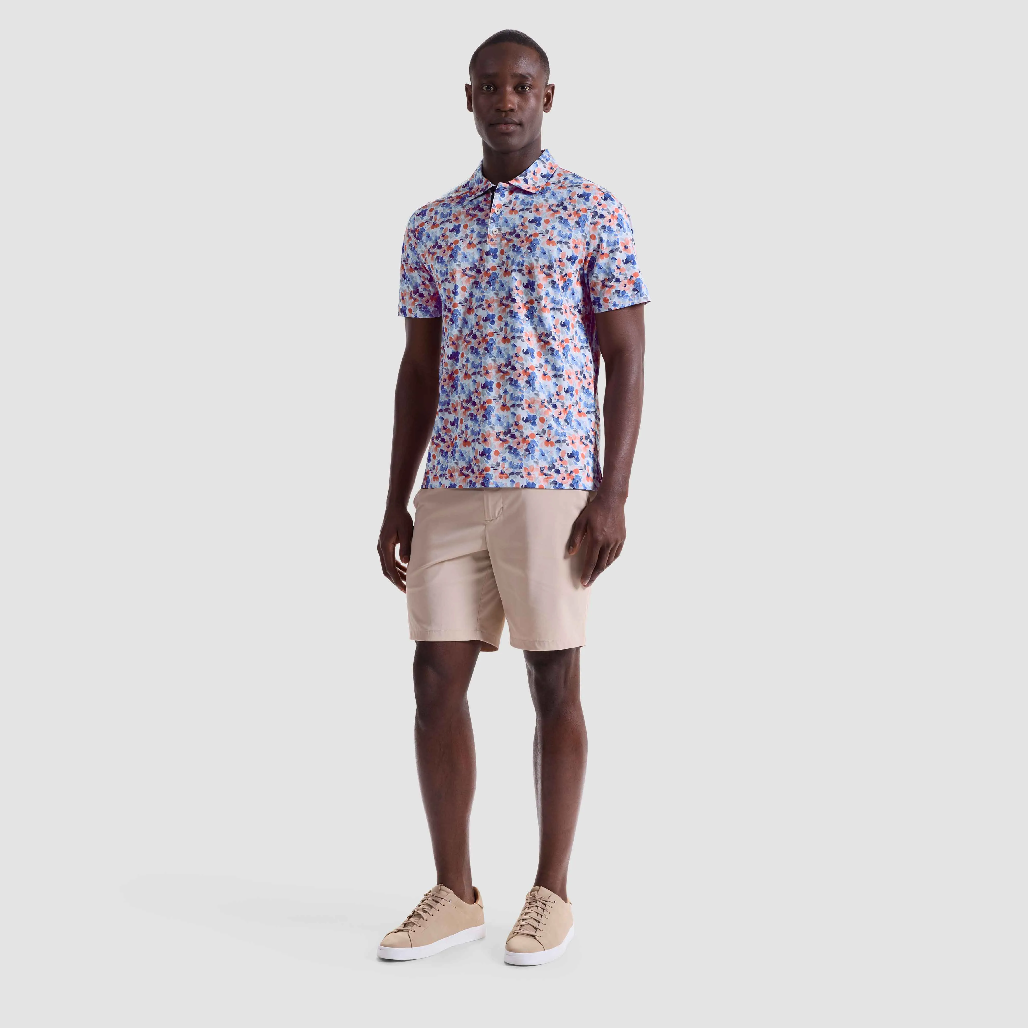 Hendrix Watercolor Floral Polo Shirt sold by Bugatchi product image thumbnail 5