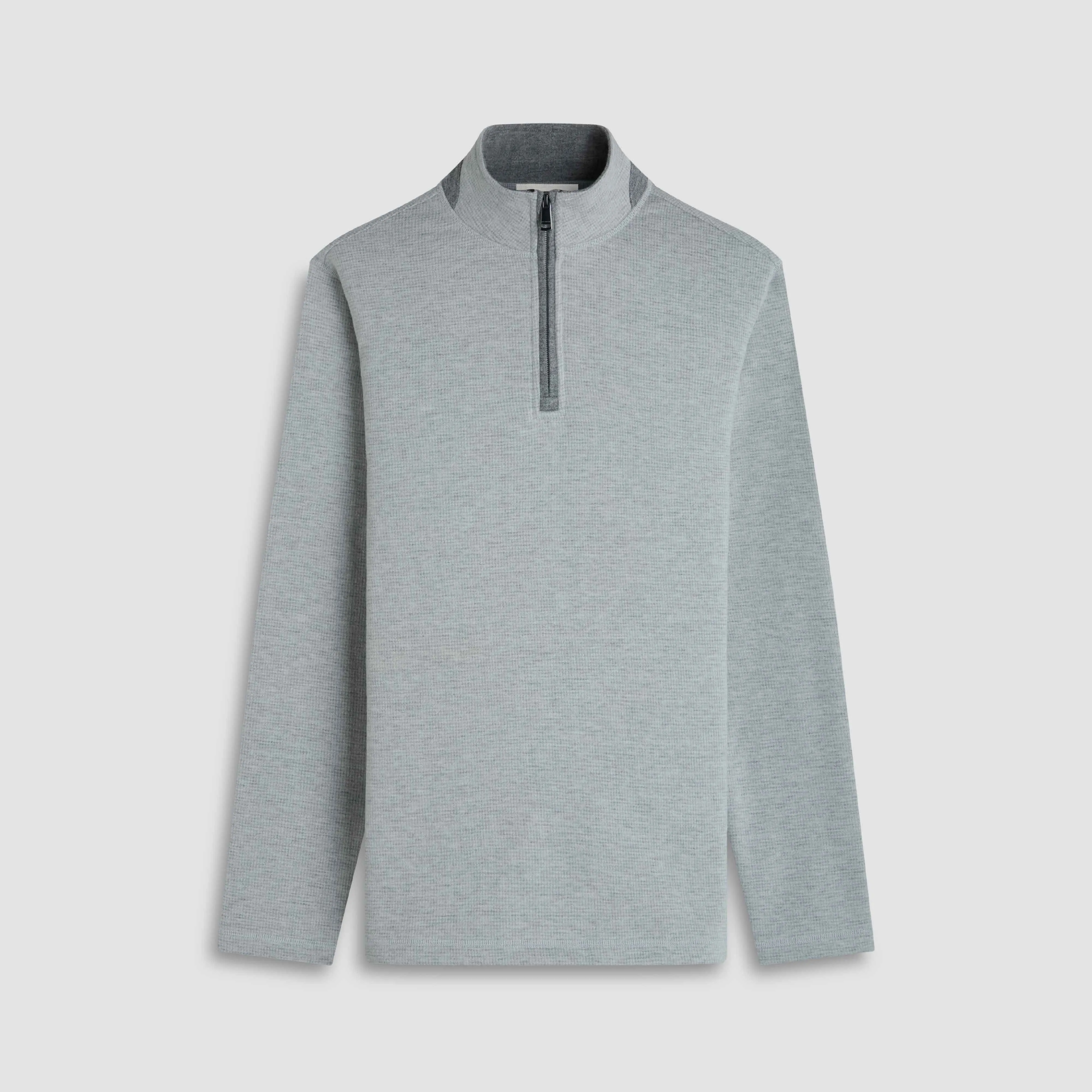 Houndstooth Performance Quarter Zip sold by Bugatchi