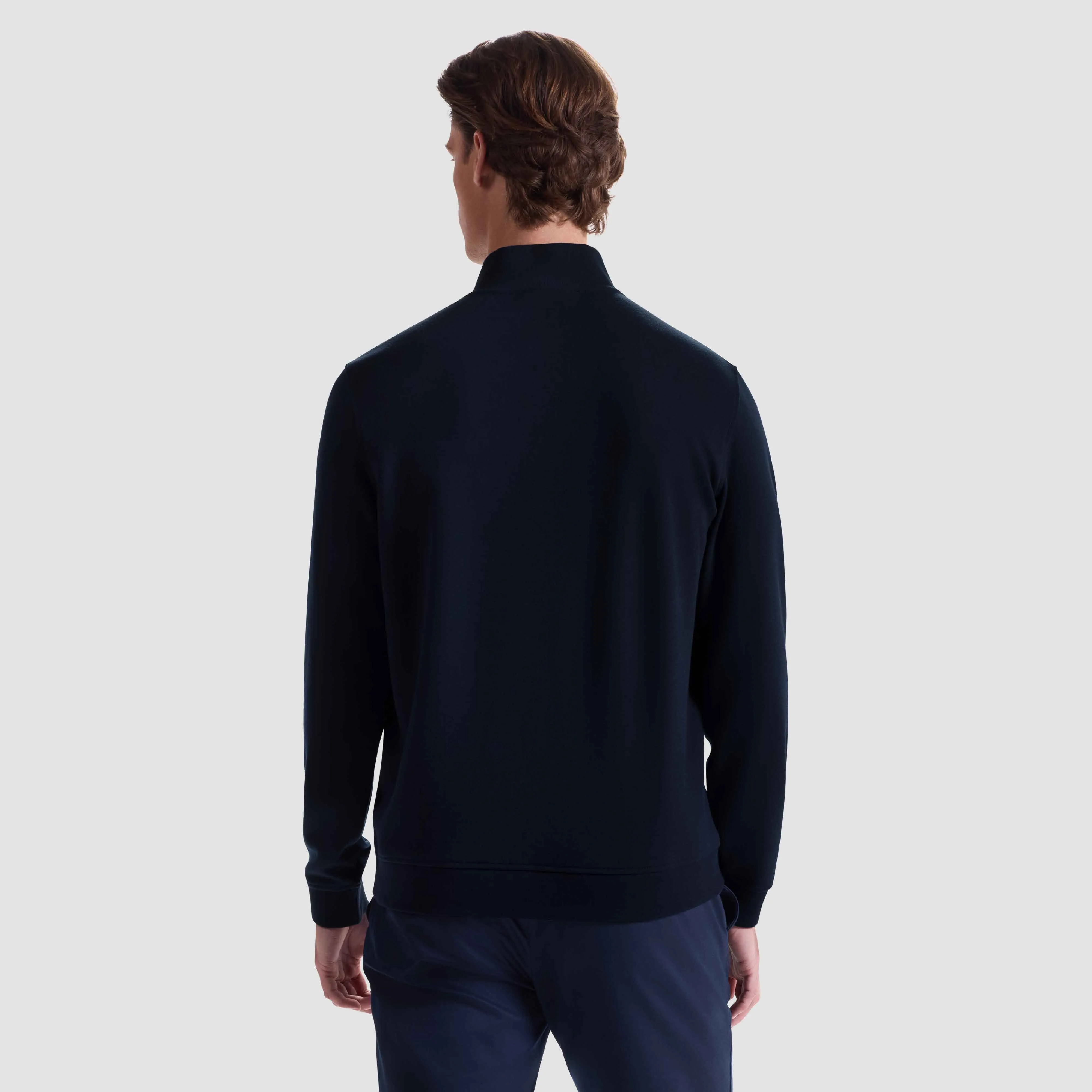 Basketweave Performance Quarter Zip sold by Bugatchi product image thumbnail 4