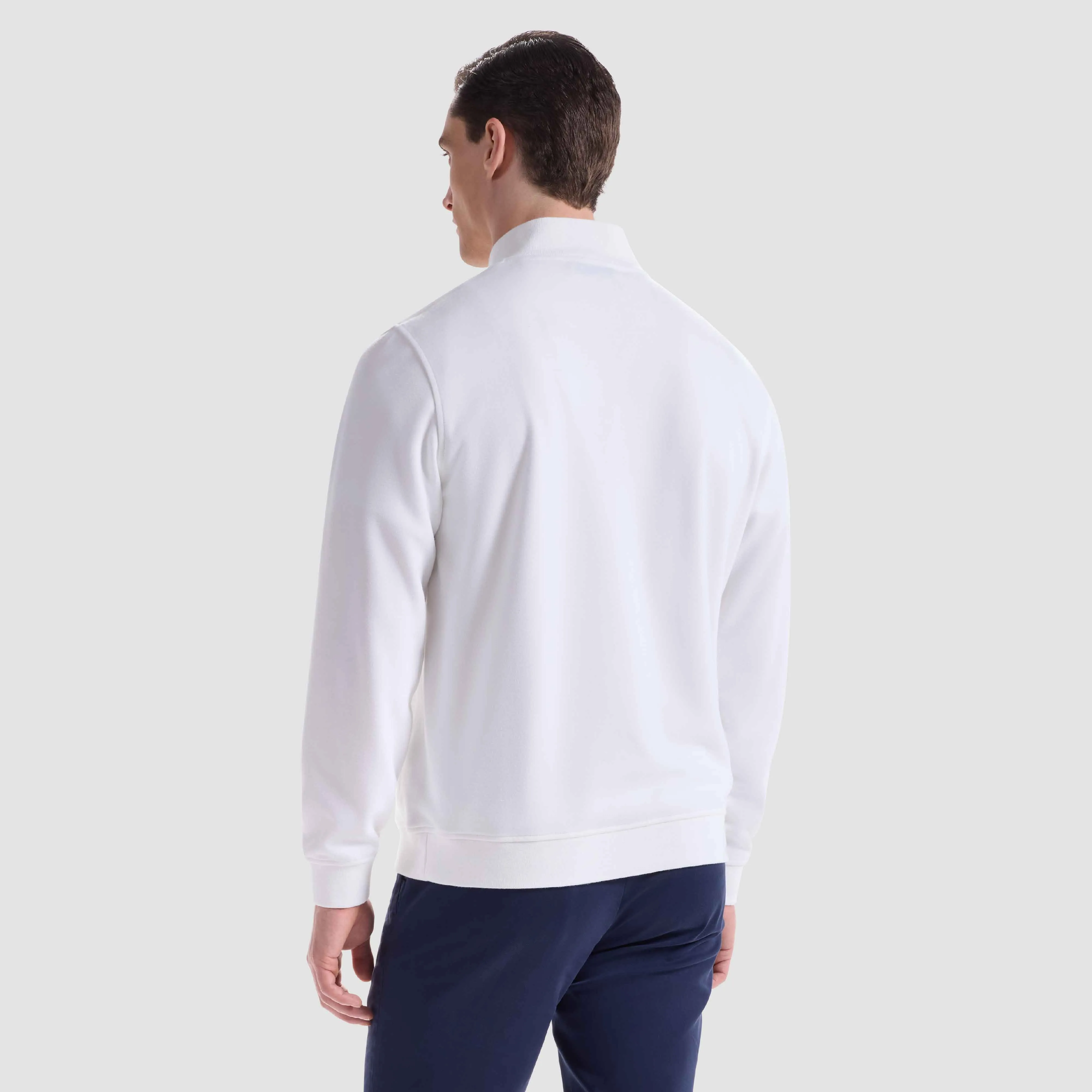 Basketweave Performance Quarter Zip sold by Bugatchi product image thumbnail 4