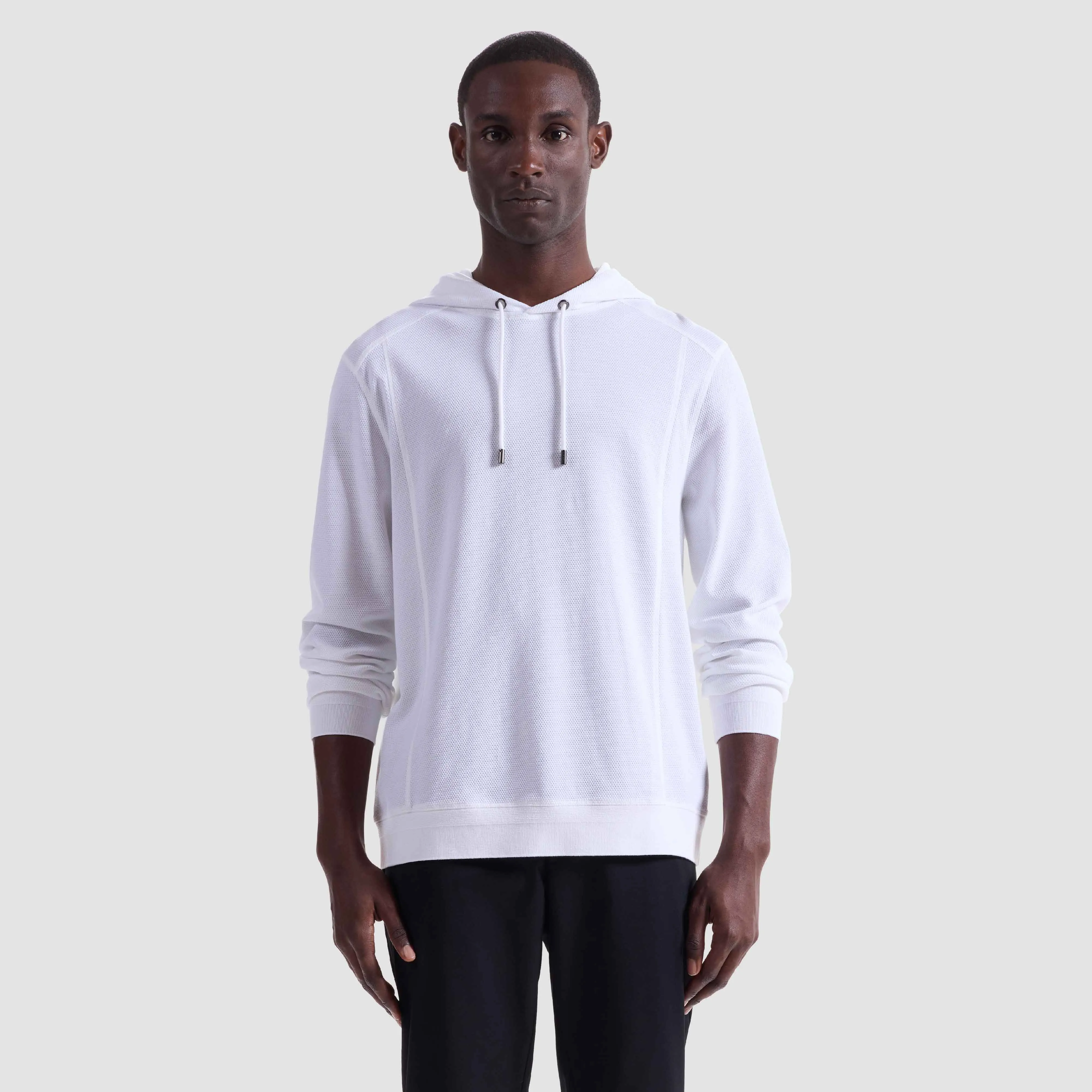 Pique Hoodie Pullover sold by Bugatchi product image thumbnail 2