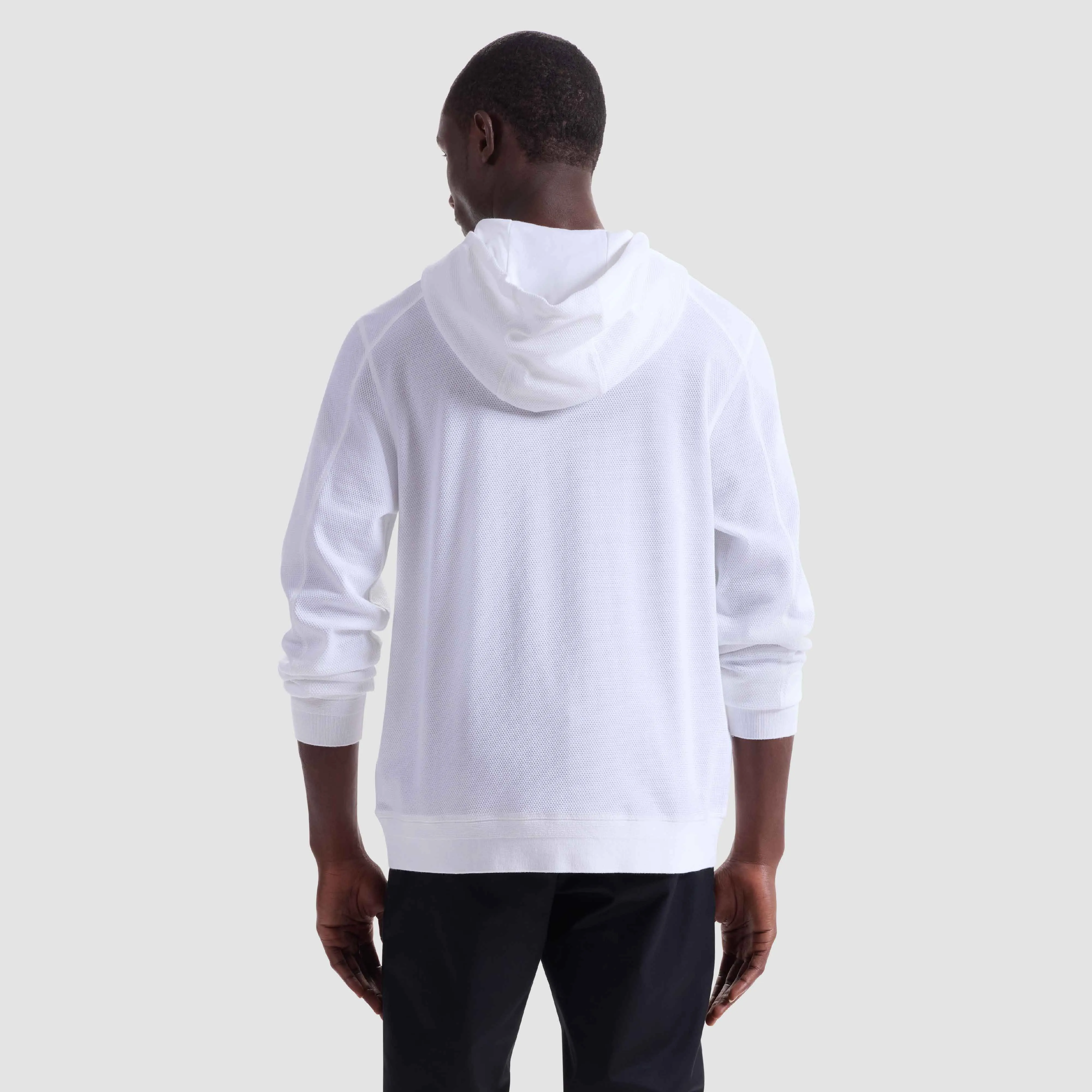 Pique Hoodie Pullover sold by Bugatchi product image thumbnail 4