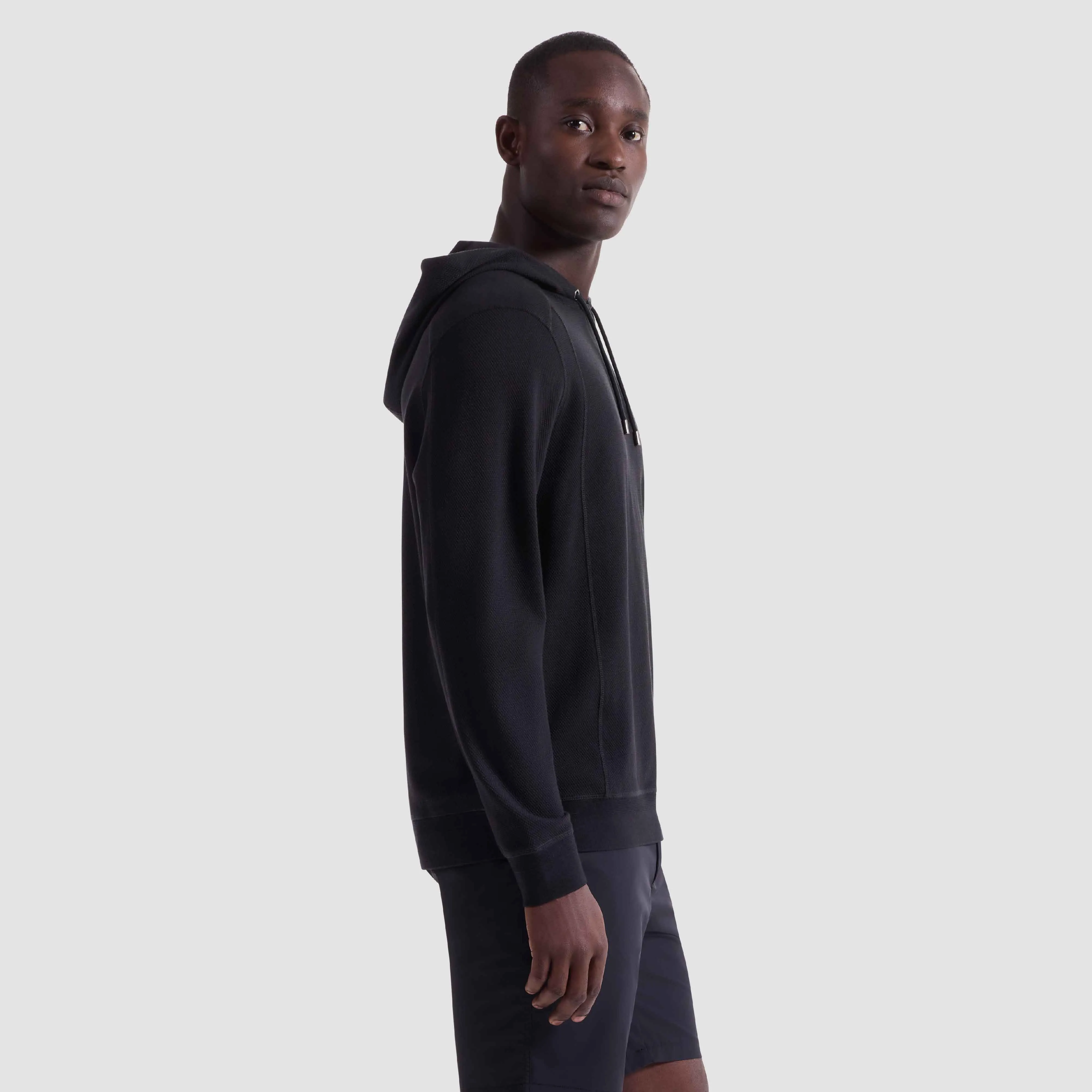 Pique Hoodie Pullover sold by Bugatchi product image thumbnail 3