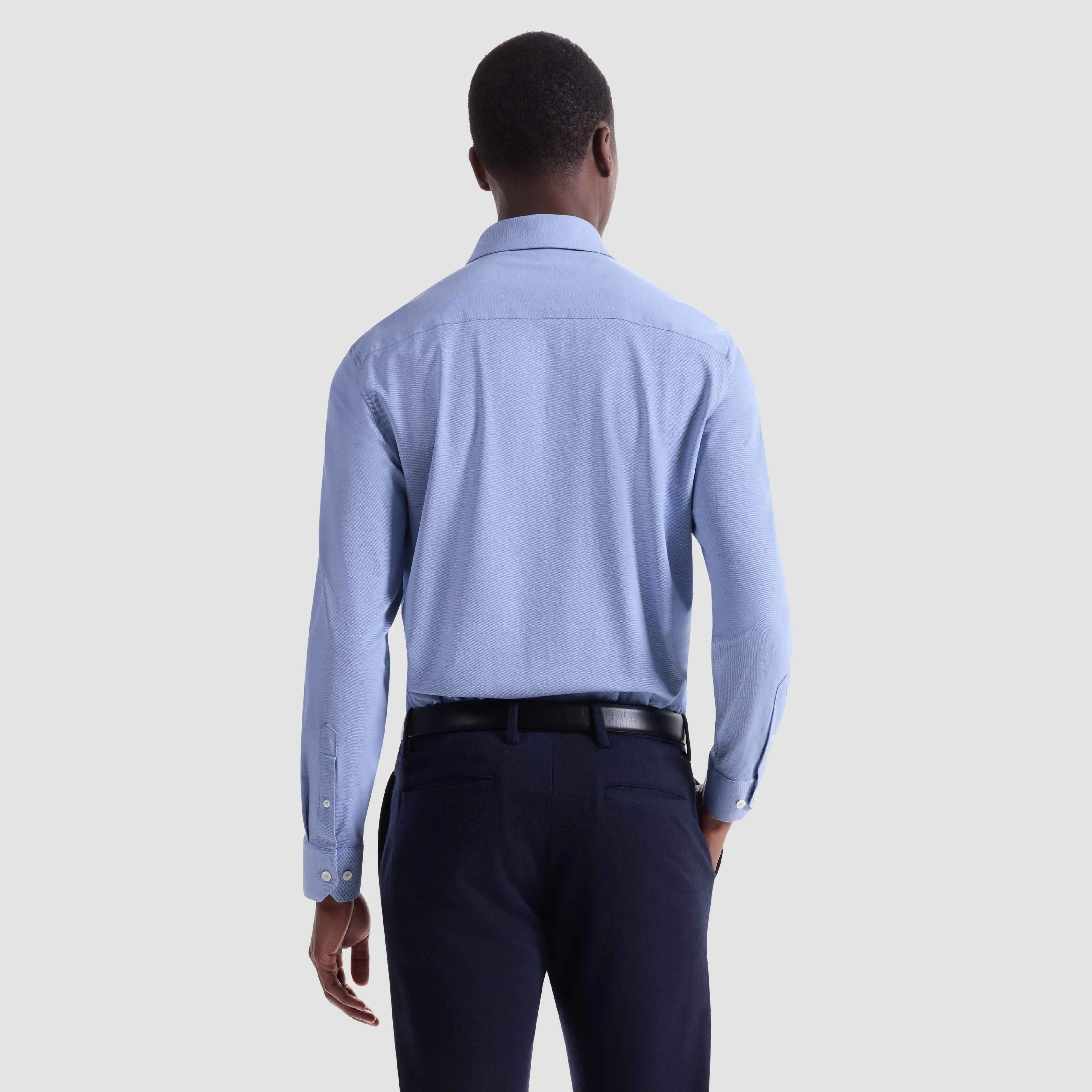 James Solid Twill OoohCotton Shirt sold by Bugatchi product image thumbnail 4