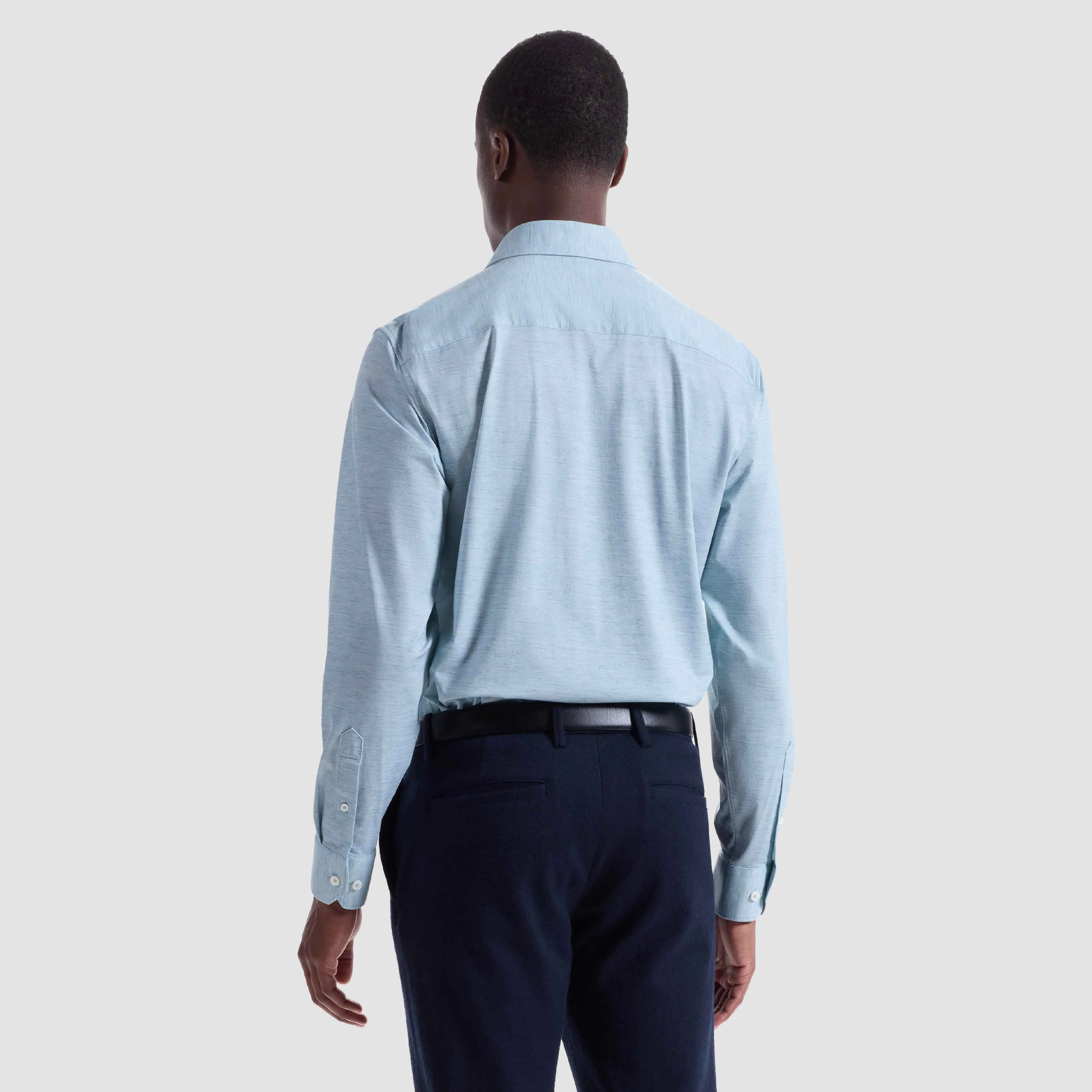 James Heathered OoohCotton Shirt sold by Bugatchi product image thumbnail 4