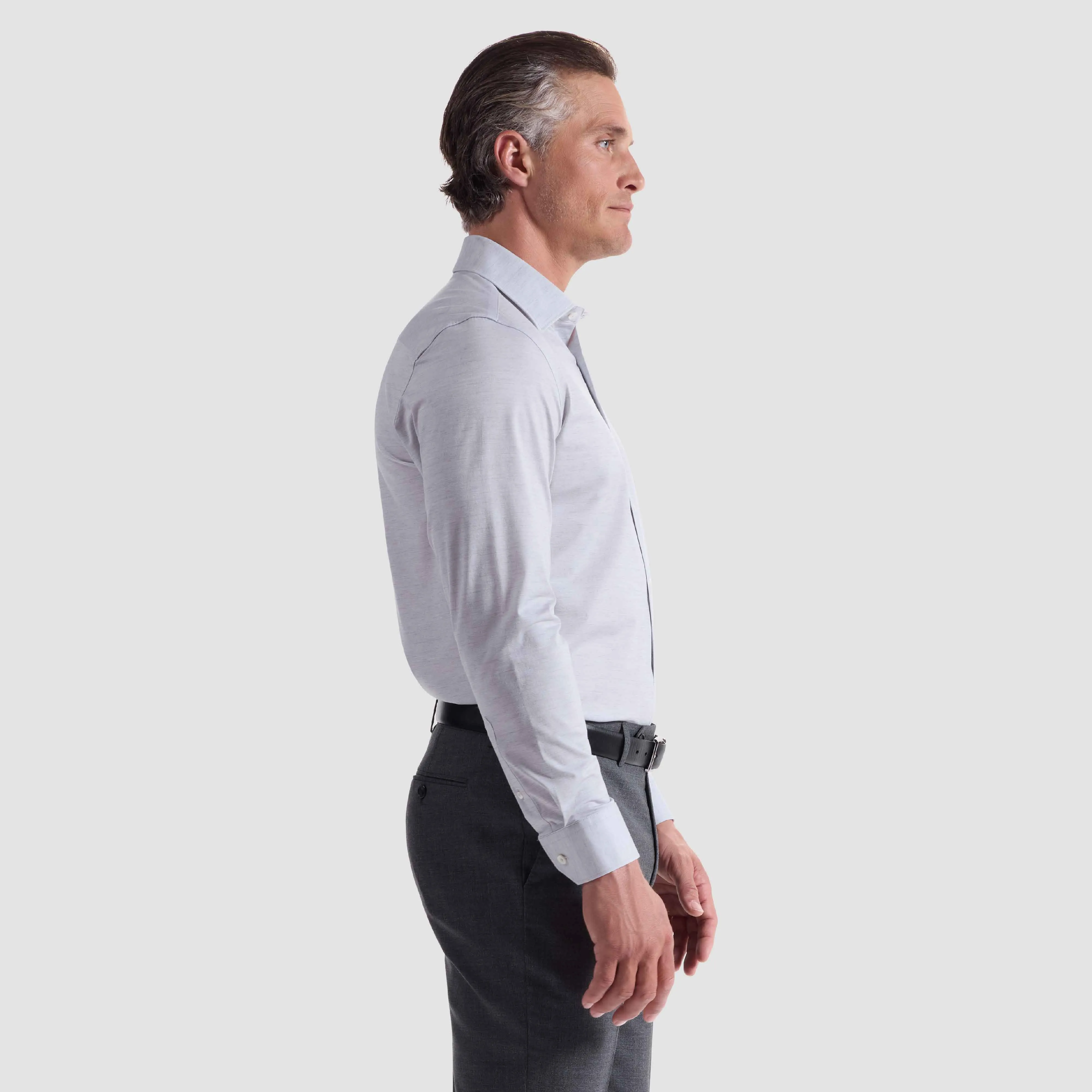 James Heathered OoohCotton Shirt sold by Bugatchi product image thumbnail 3