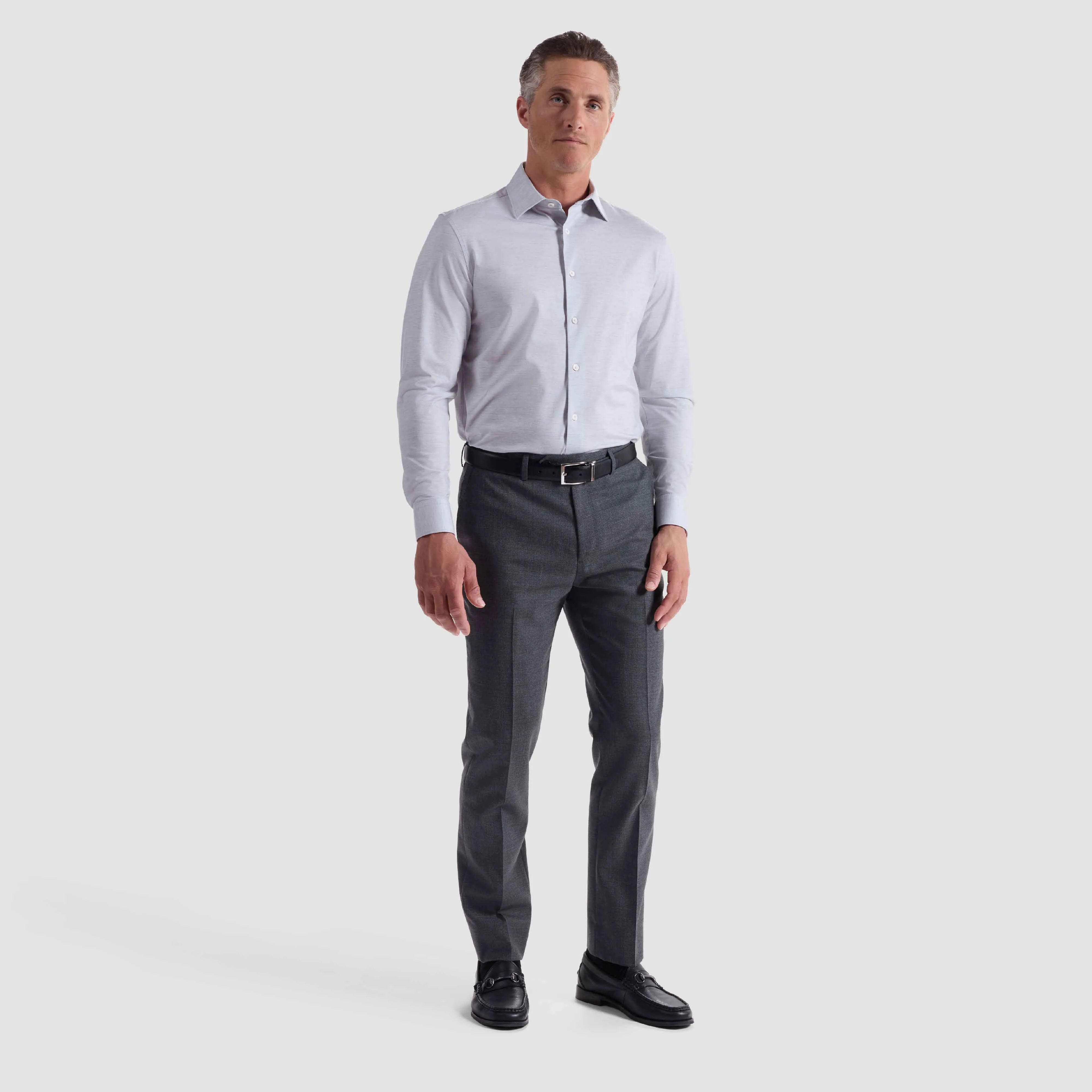 James Heathered OoohCotton Shirt sold by Bugatchi product image thumbnail 5