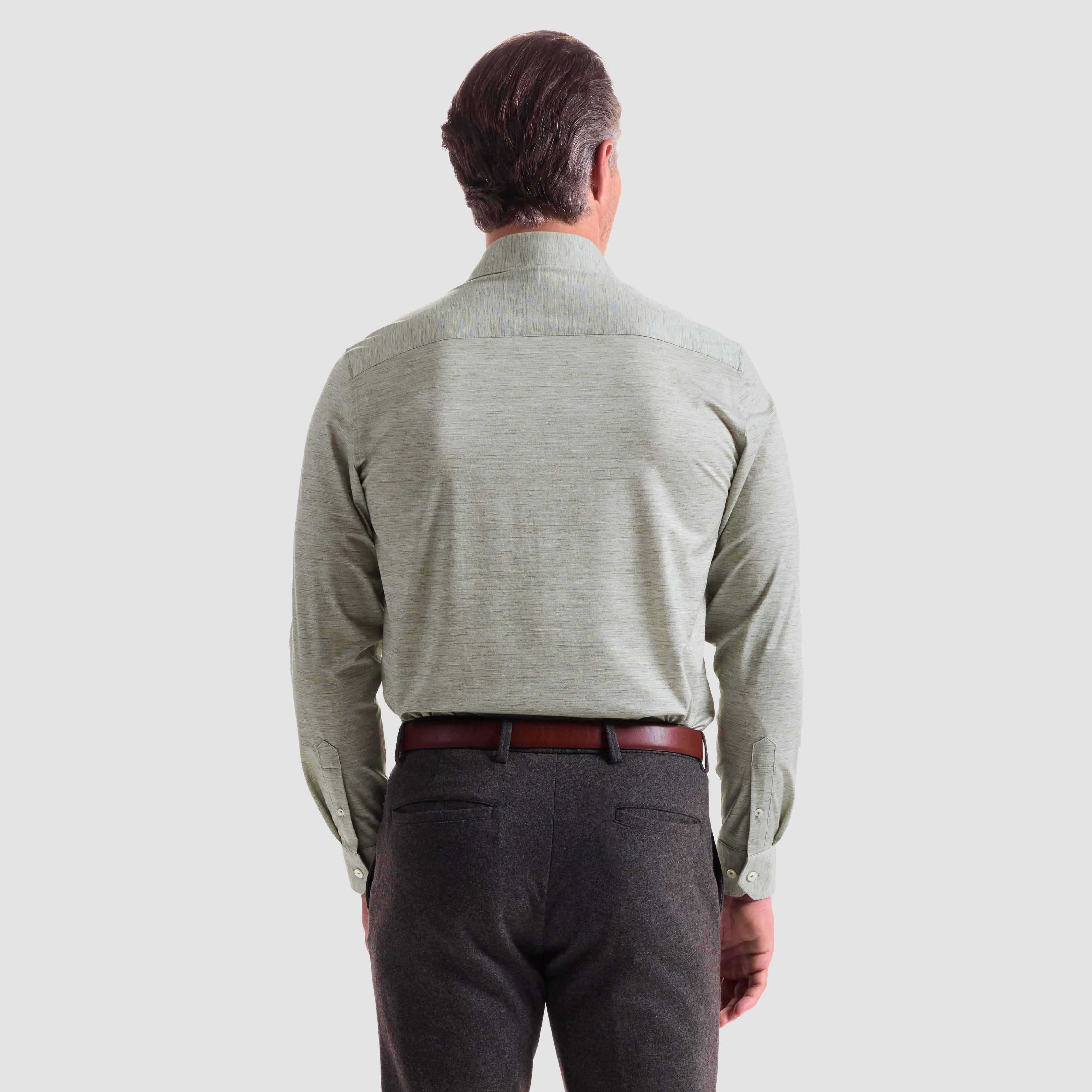 James Heathered OoohCotton Shirt sold by Bugatchi product image thumbnail 4