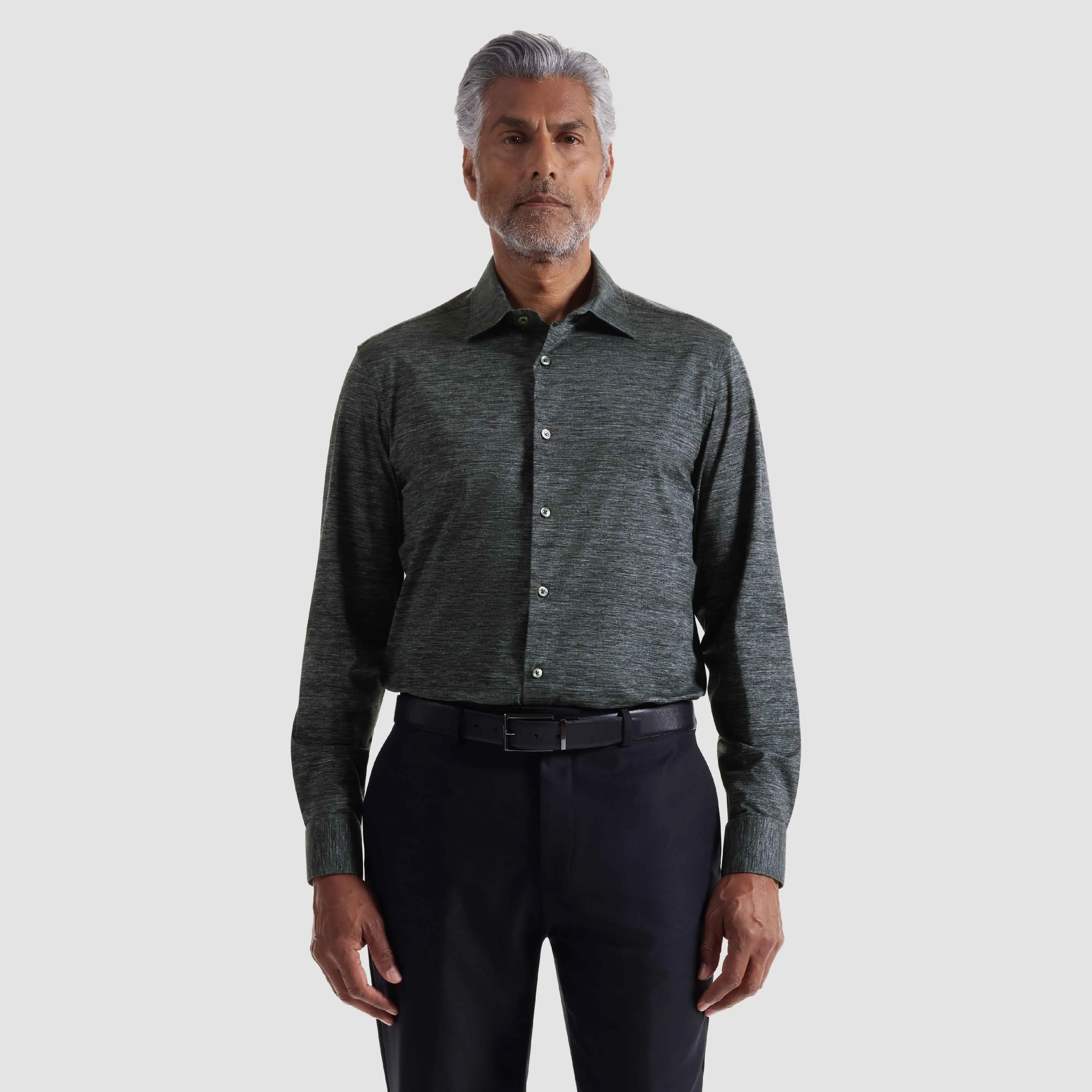 James Heathered OoohCotton Shirt sold by Bugatchi product image thumbnail 2