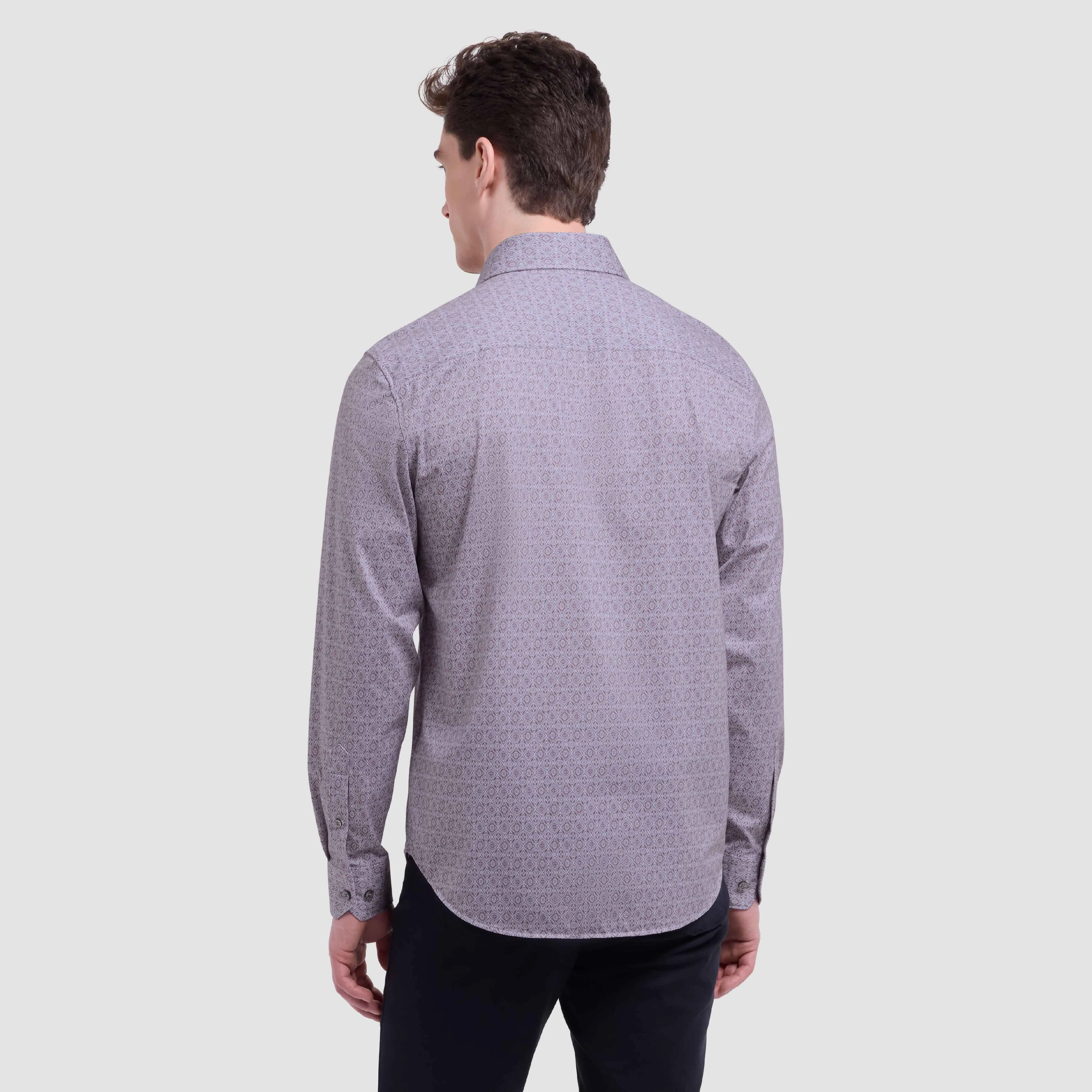 Devon Geometric OoohCotton Shirt sold by Bugatchi product image thumbnail 4