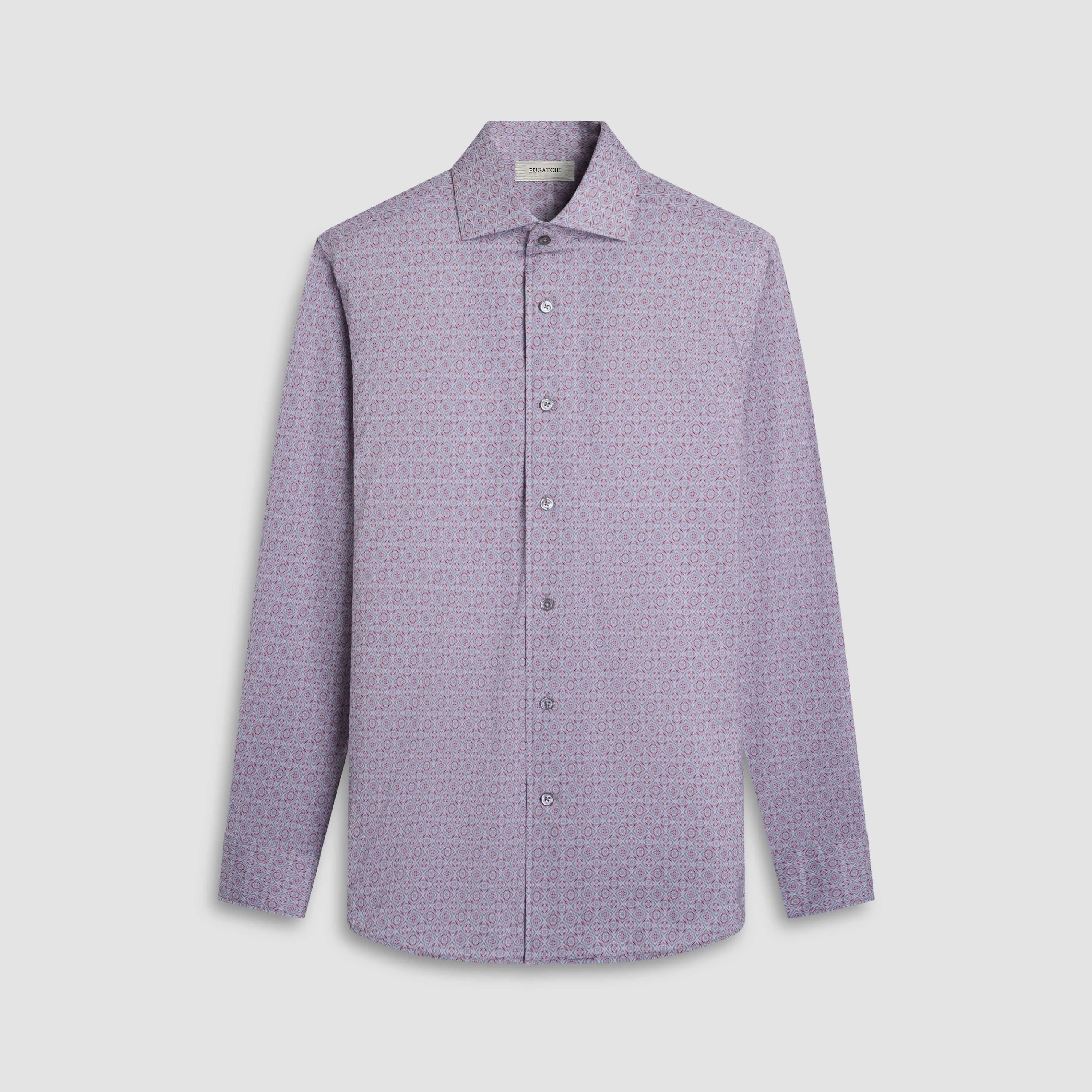 Devon Geometric OoohCotton Shirt sold by Bugatchi