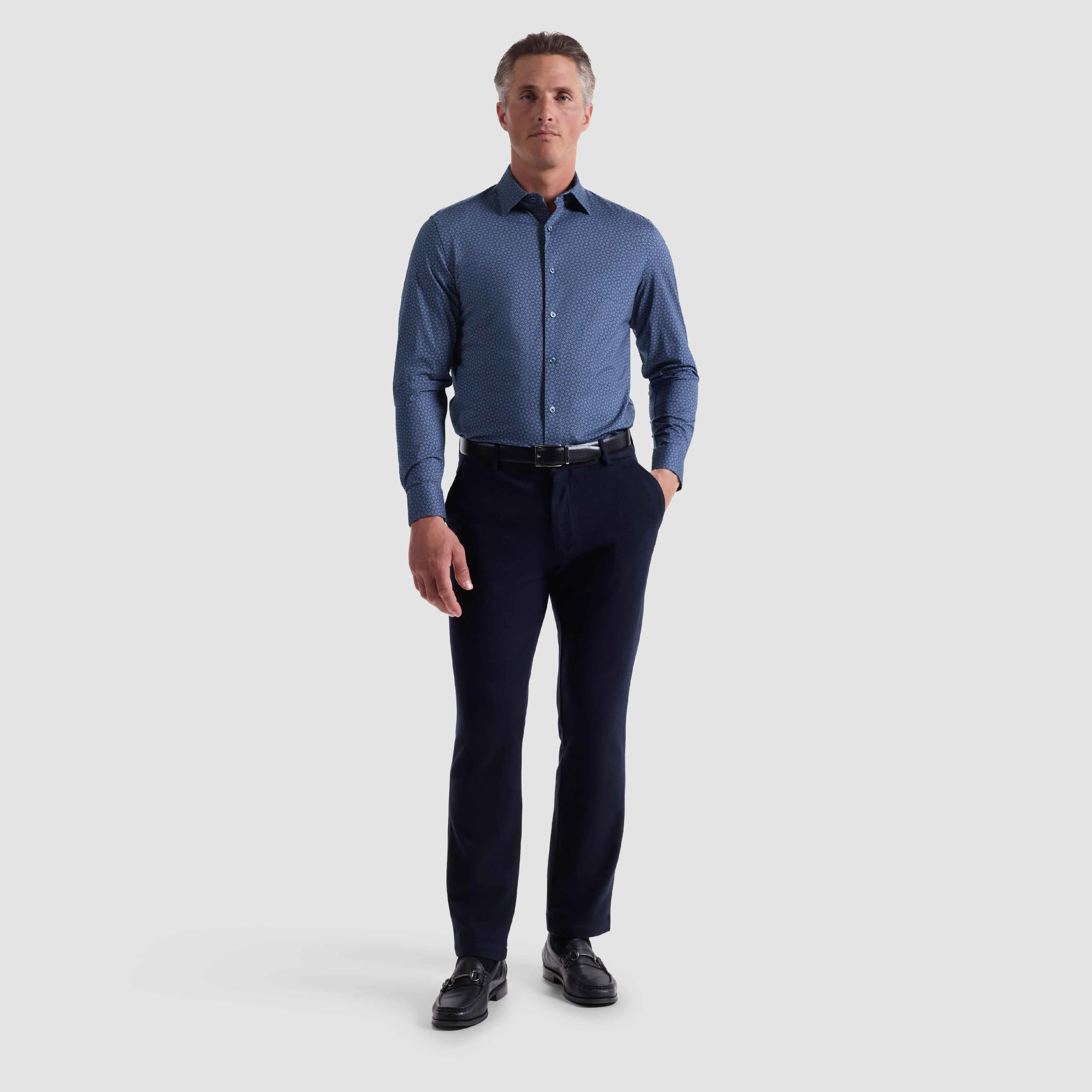 James Geometric OoohCotton Shirt sold by Bugatchi product image thumbnail 5