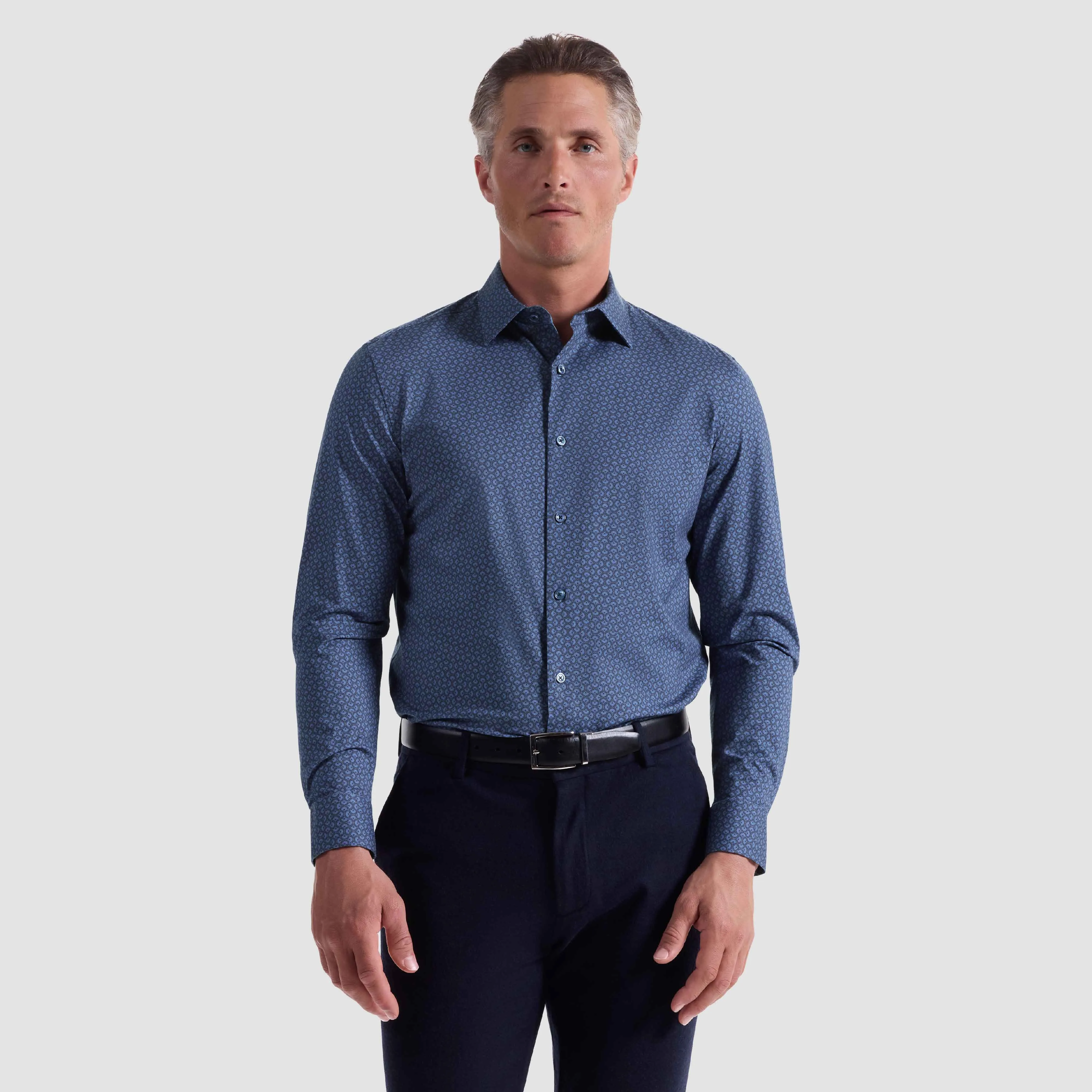 James Geometric OoohCotton Shirt sold by Bugatchi product image thumbnail 2