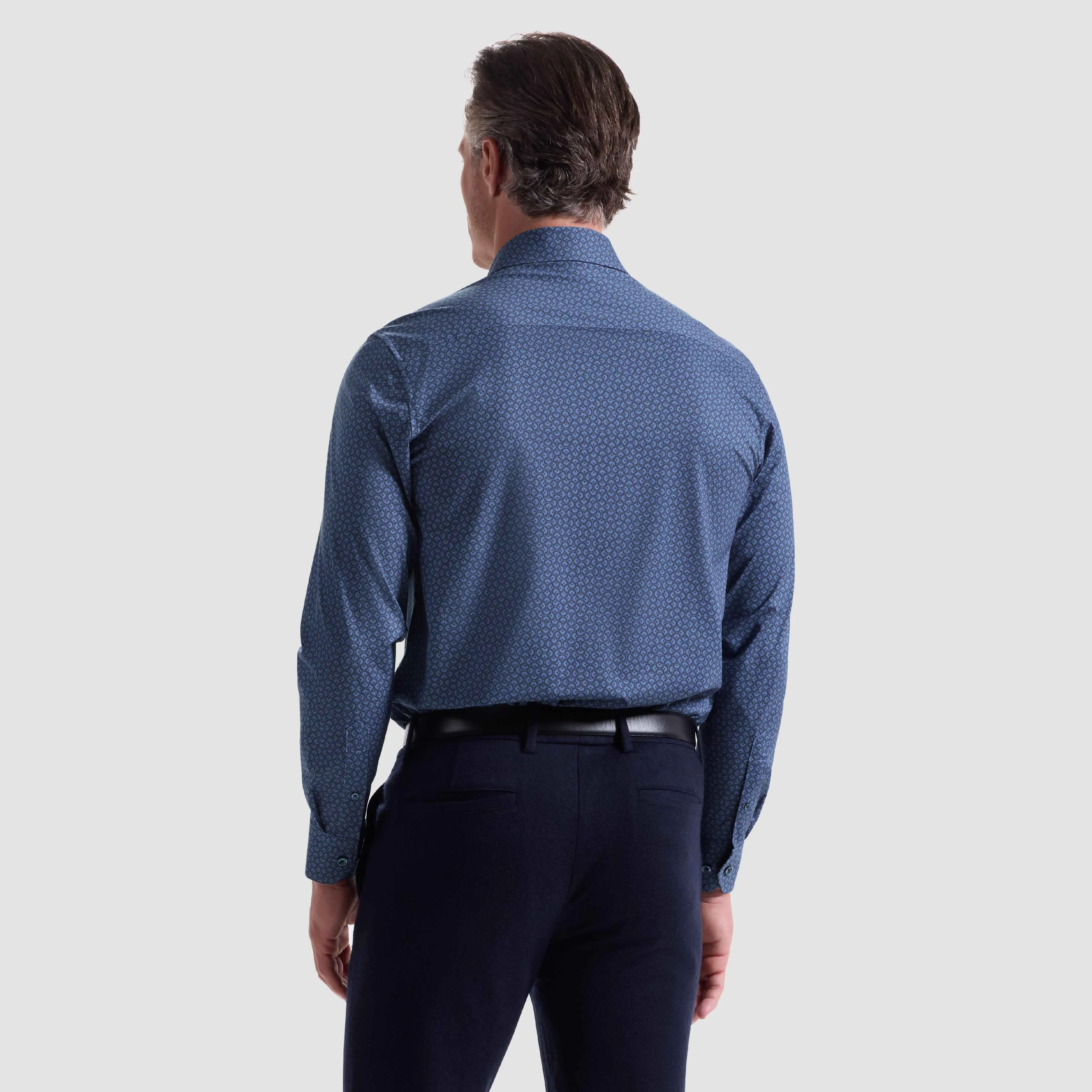 James Geometric OoohCotton Shirt sold by Bugatchi product image thumbnail 4