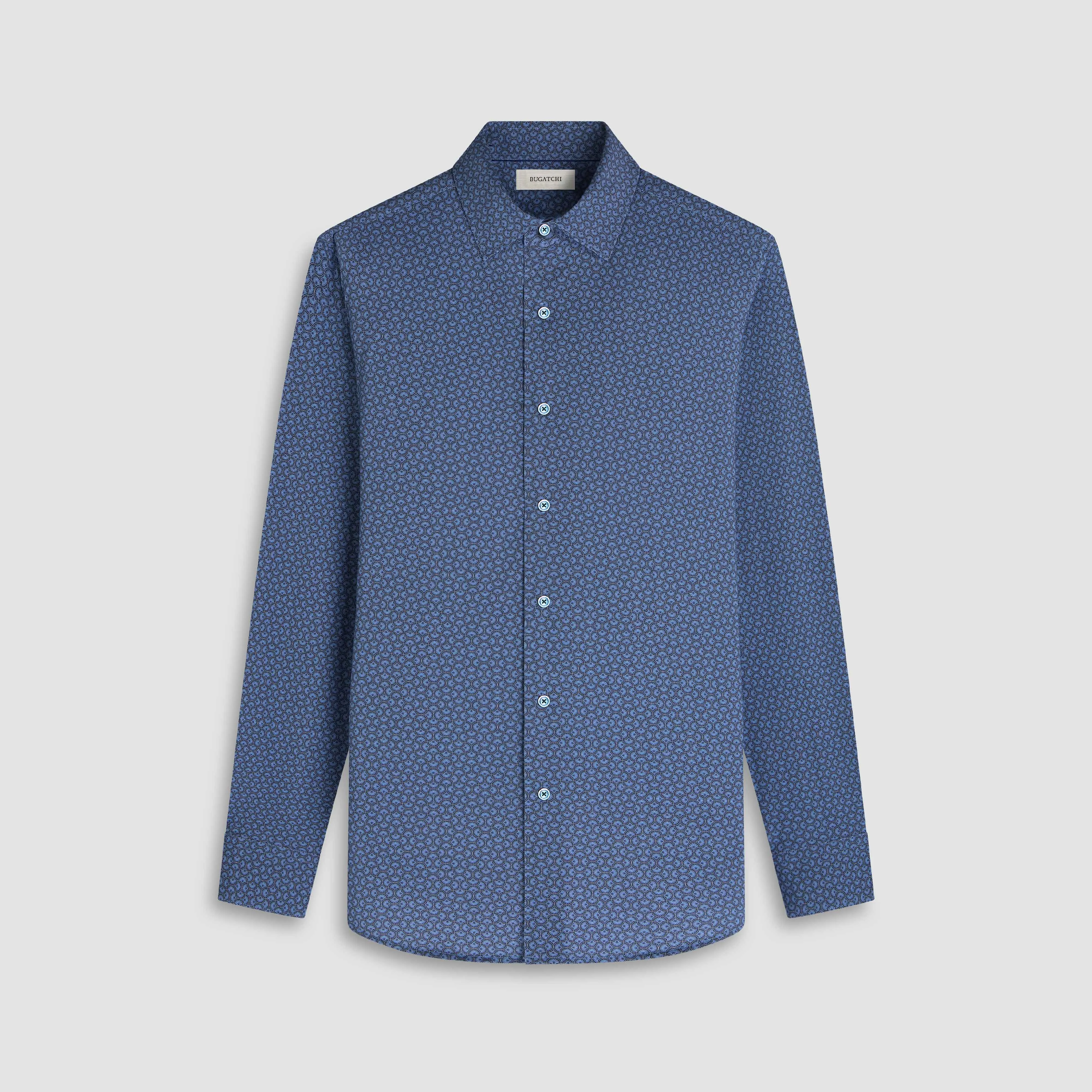 James Geometric OoohCotton Shirt sold by Bugatchi