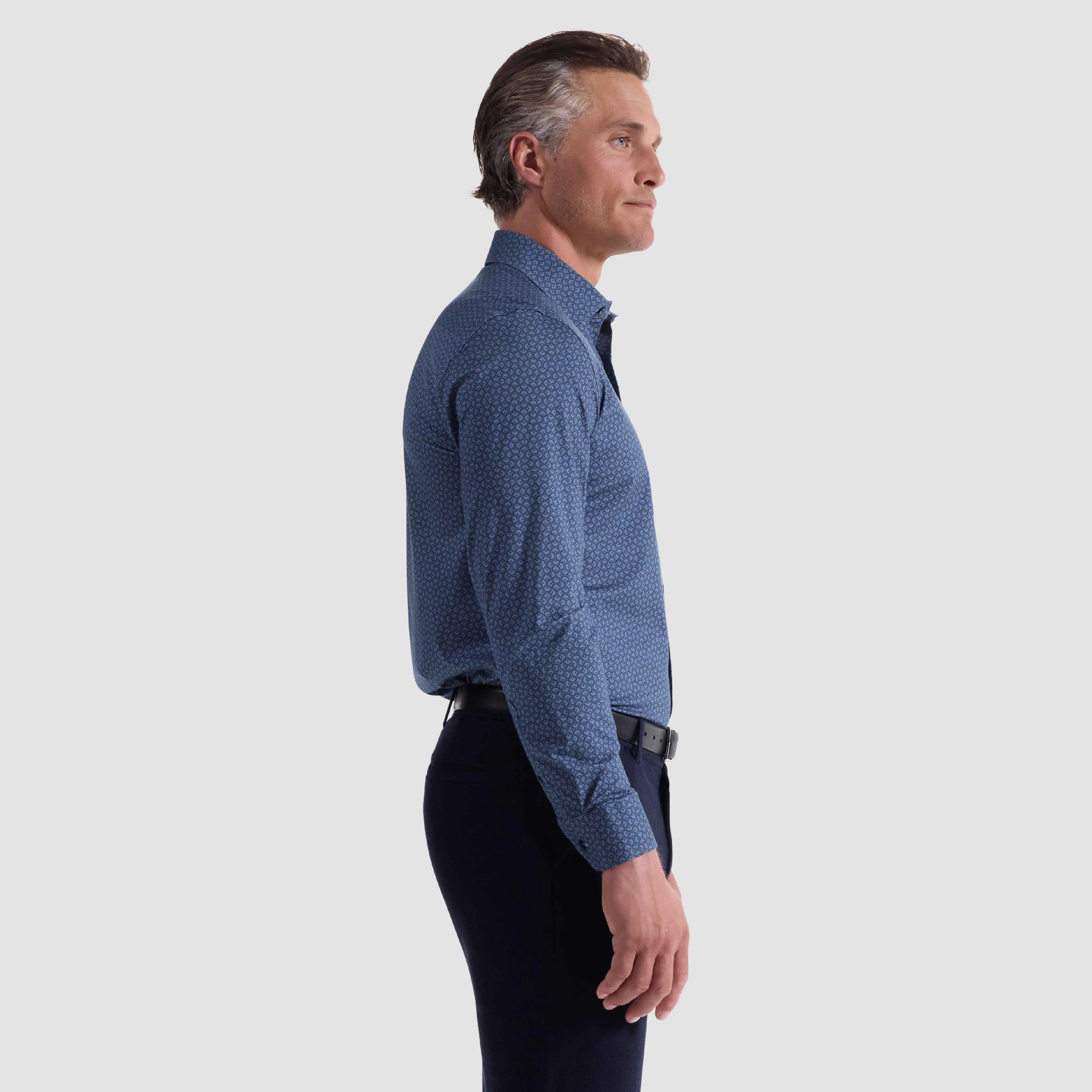 James Geometric OoohCotton Shirt sold by Bugatchi product image thumbnail 3