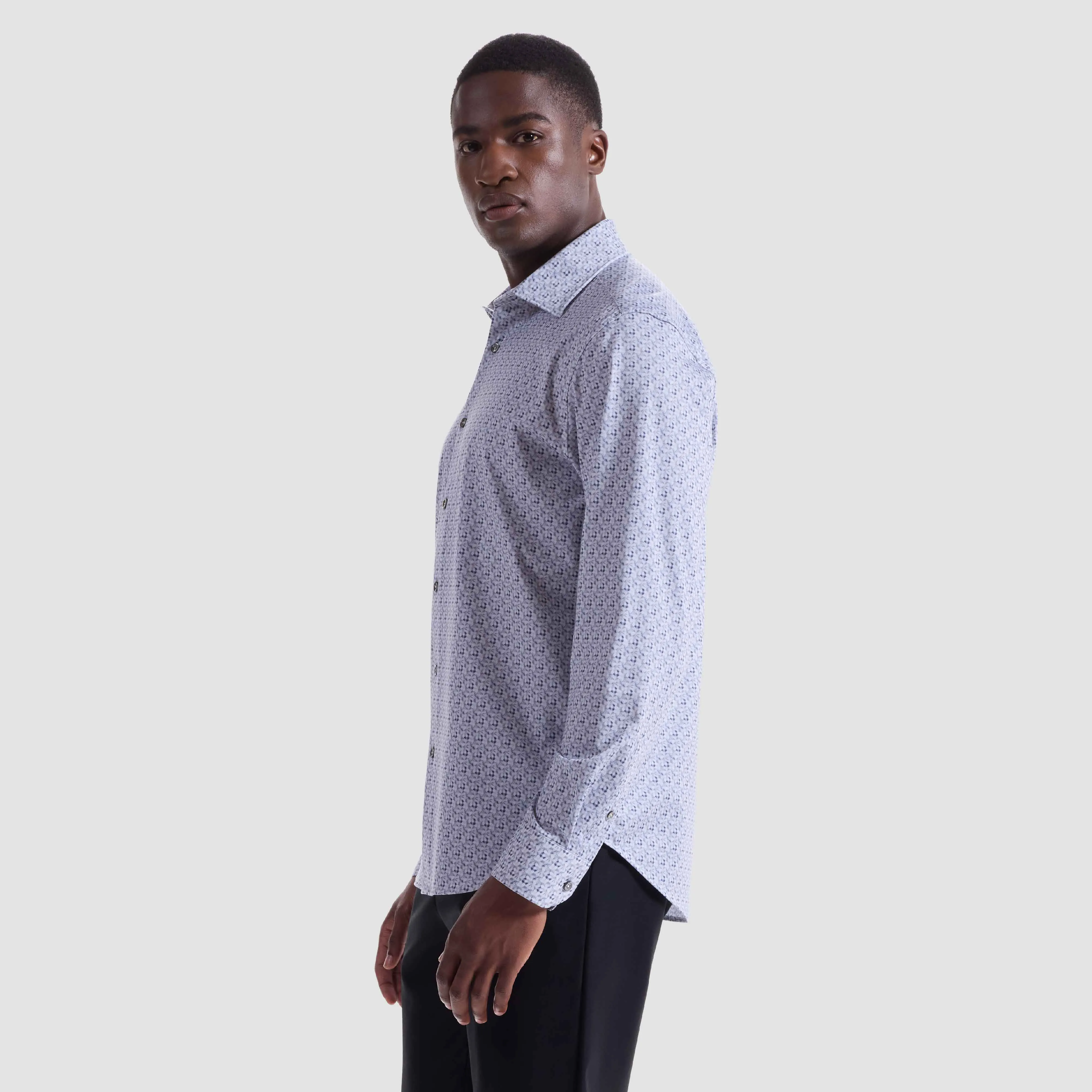 James Floral Check OoohCotton Shirt sold by Bugatchi product image thumbnail 3