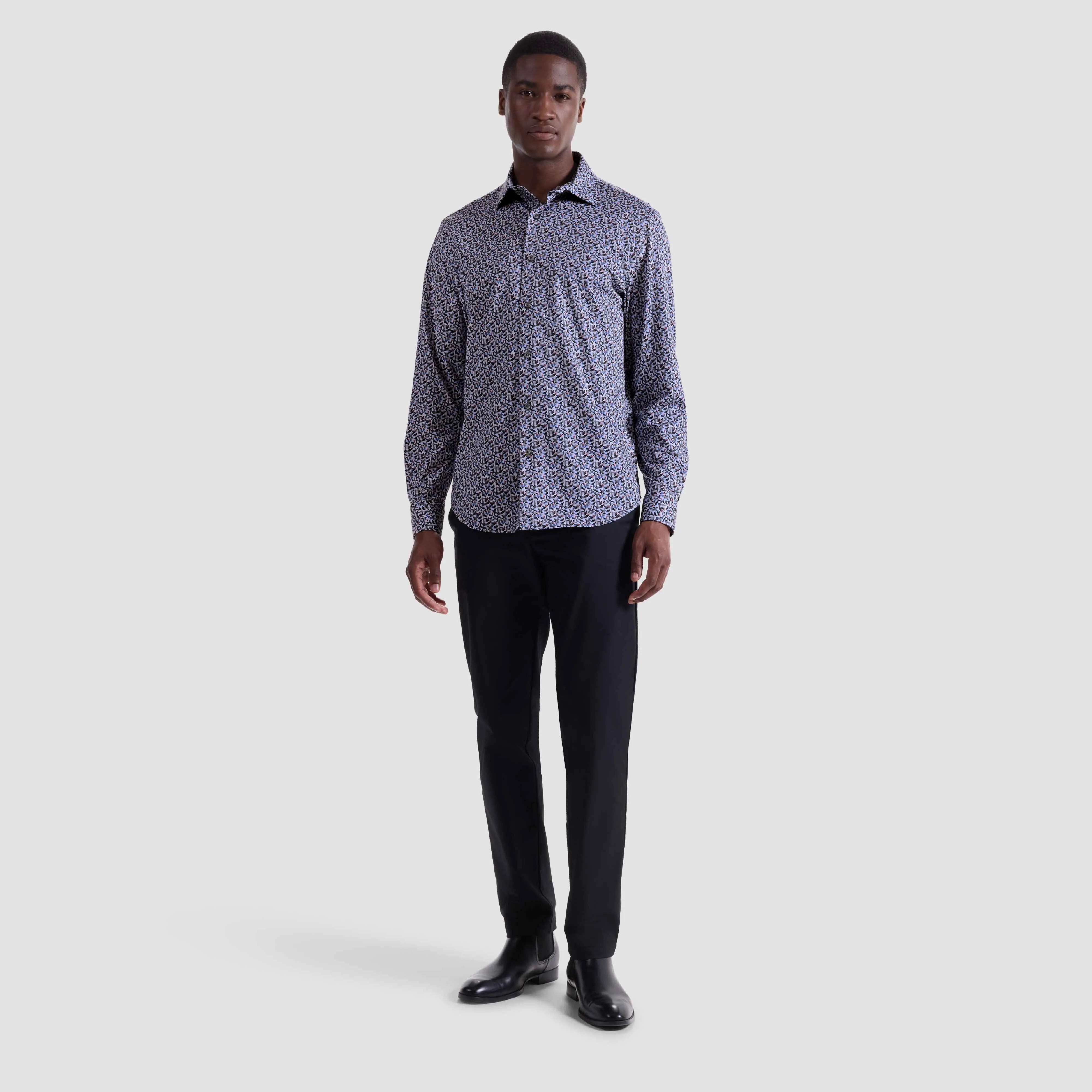 James Geometric OoohCotton Shirt sold by Bugatchi product image thumbnail 5