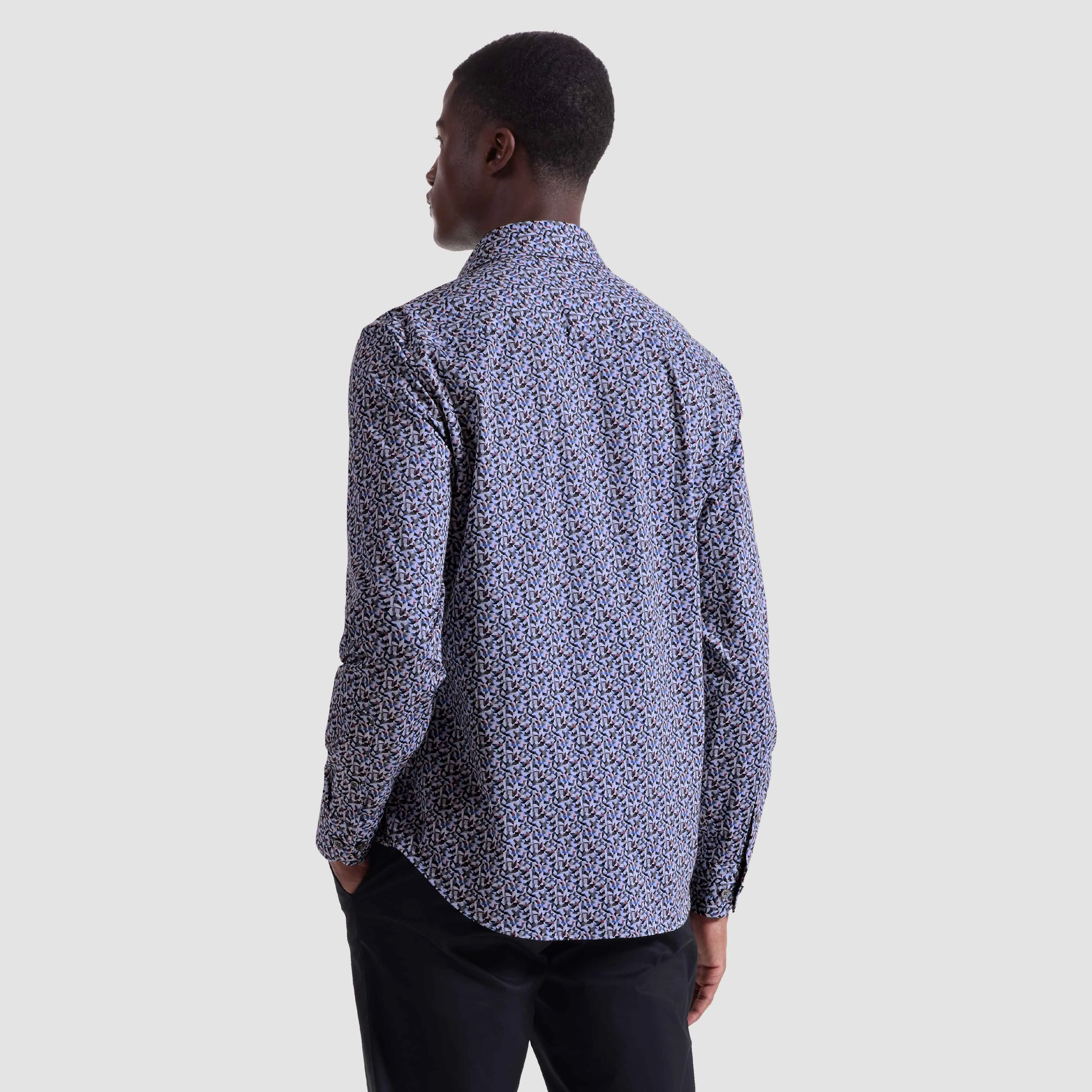James Geometric OoohCotton Shirt sold by Bugatchi product image thumbnail 4