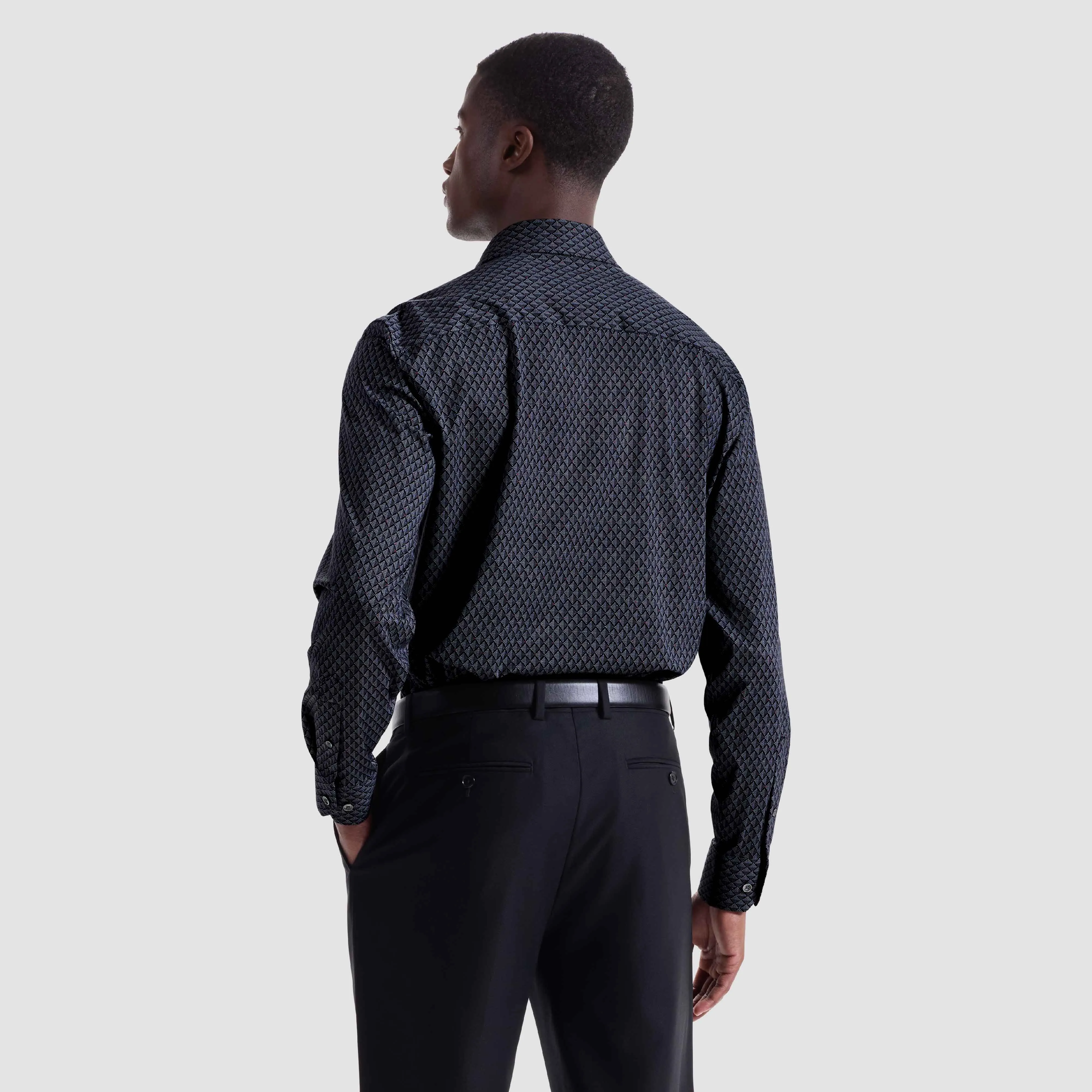 James Geometric OoohCotton Shirt sold by Bugatchi product image thumbnail 4