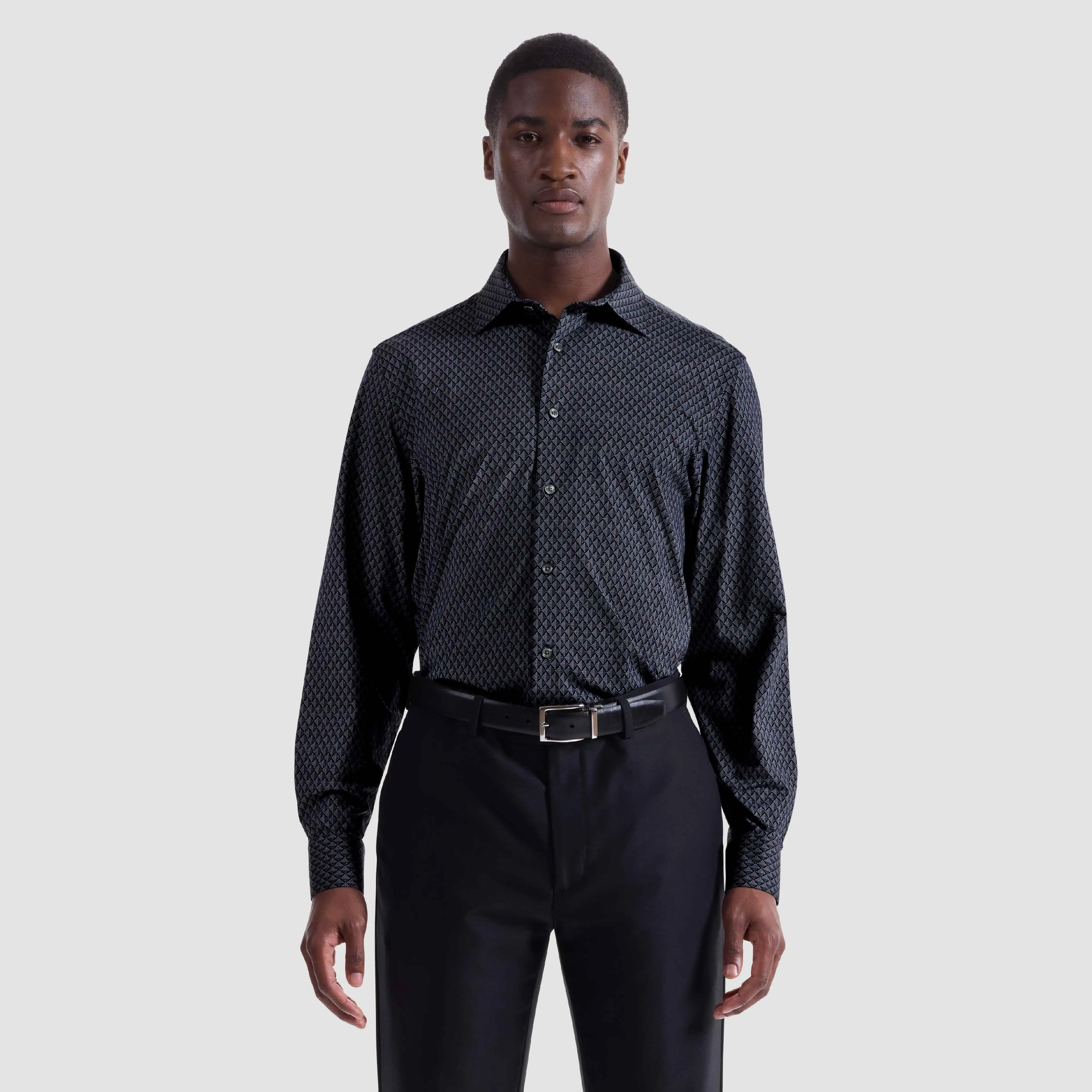 James Geometric OoohCotton Shirt sold by Bugatchi product image thumbnail 2