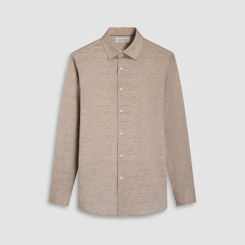 James Heathered OoohCotton Shirt sold by Bugatchi